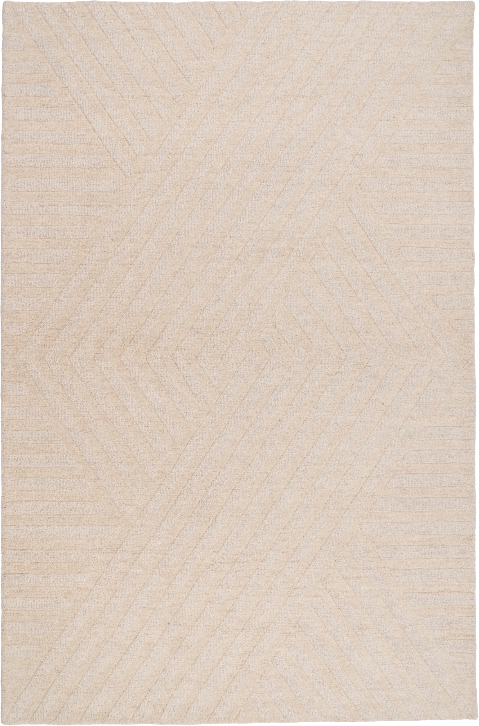 Dywan wełniany Lape Wool plecionka ivory 135 x 200 cm
