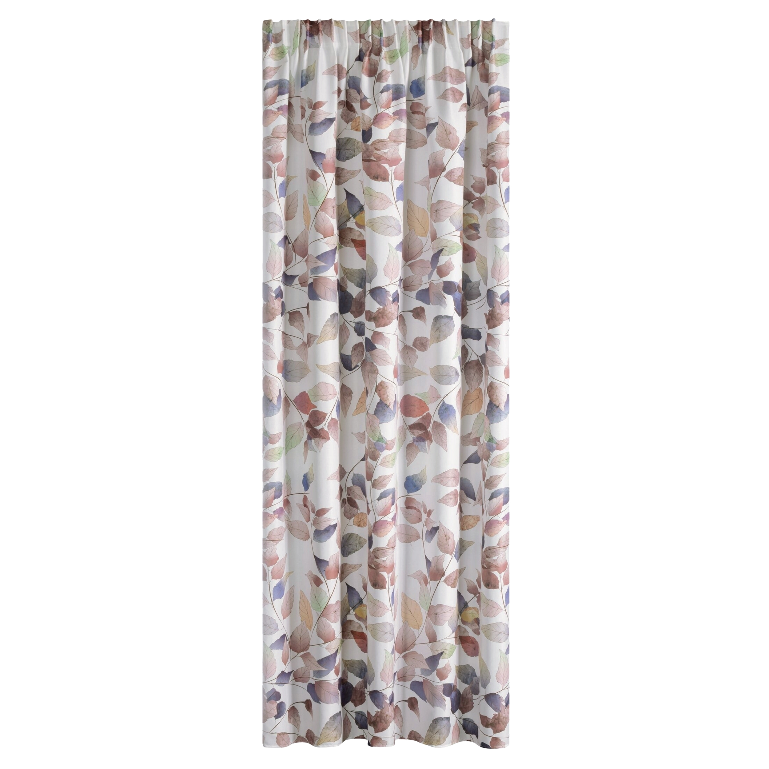 Zasłona Lili Liście 140 x 270 cm na taśmie