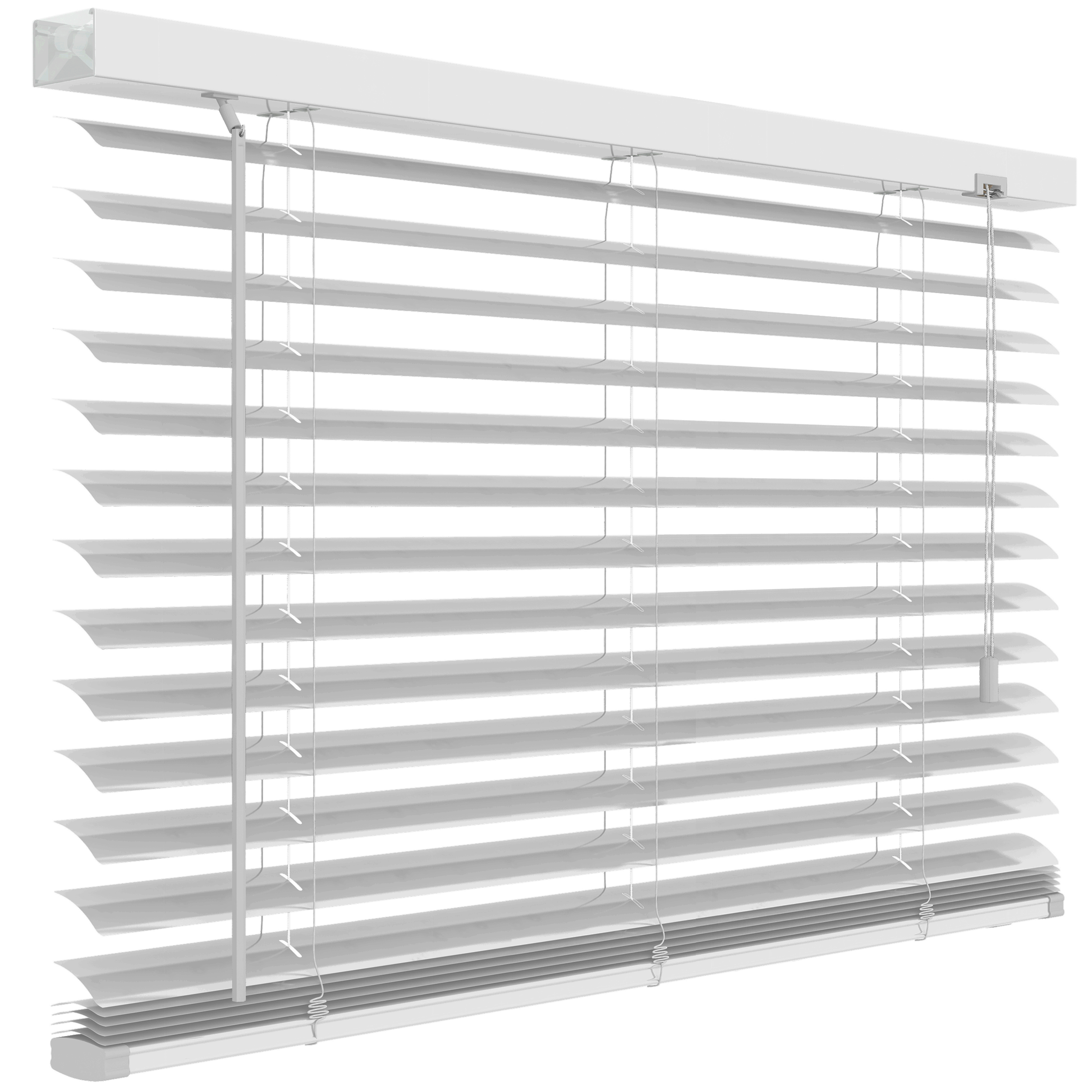 Żaluzja aluminiowa 100 x 180 cm biała 50 mm