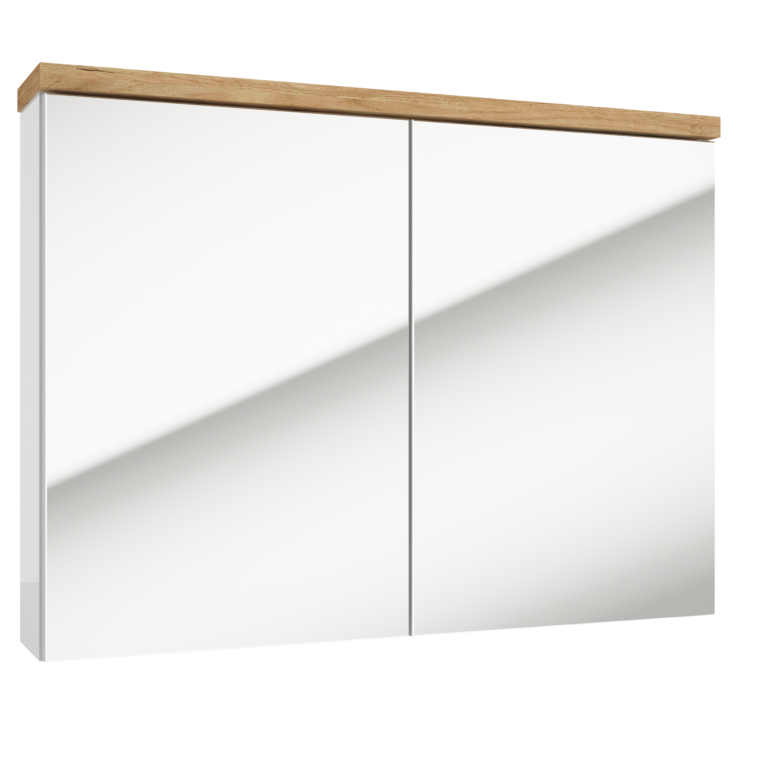 Szafka łazienkowa z lustrem bez oświetlenia 80.4x15x60 cm Defra