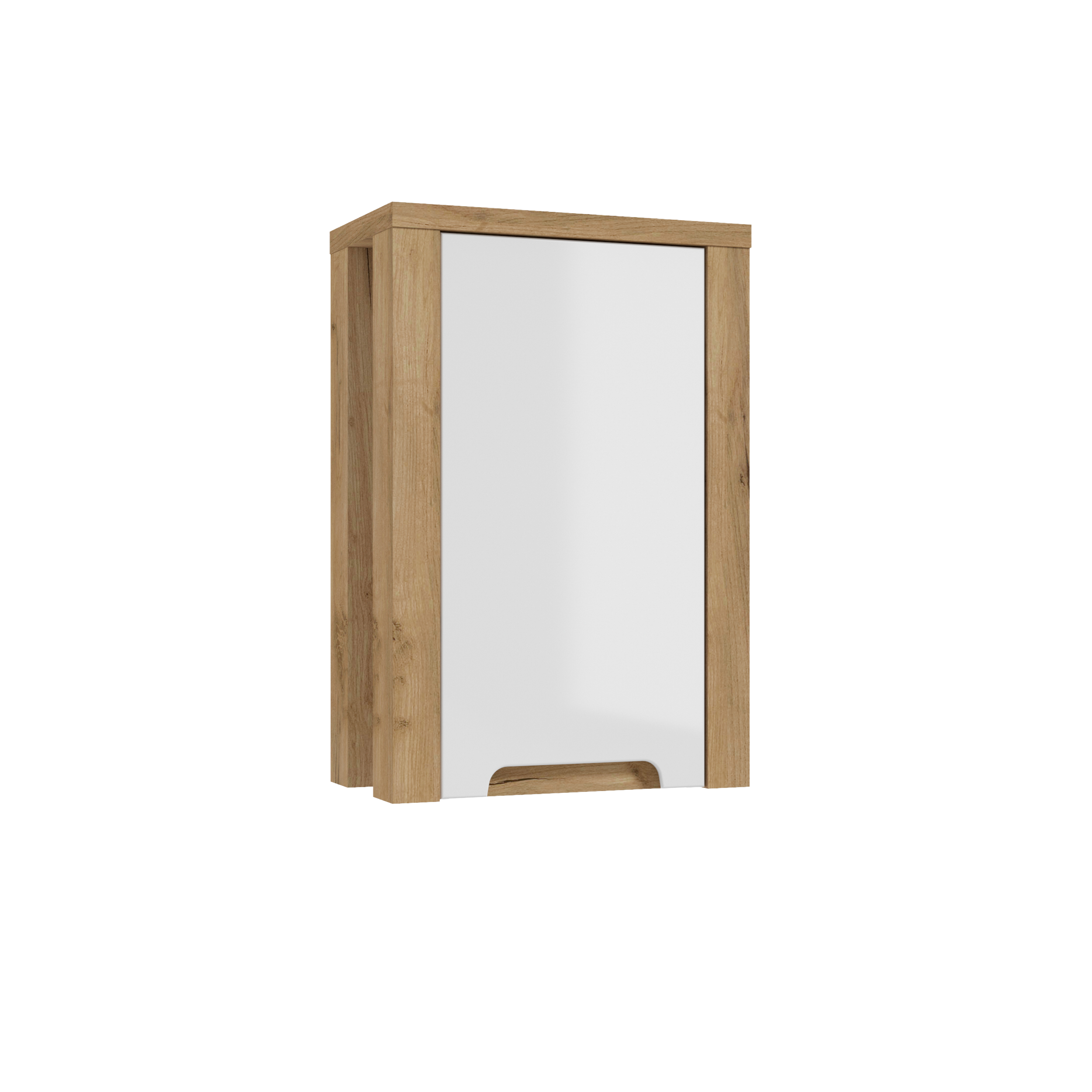 Szafka łazienkowa wisząca Gambi 40.2x22x60 cm brązowo-biała Defra