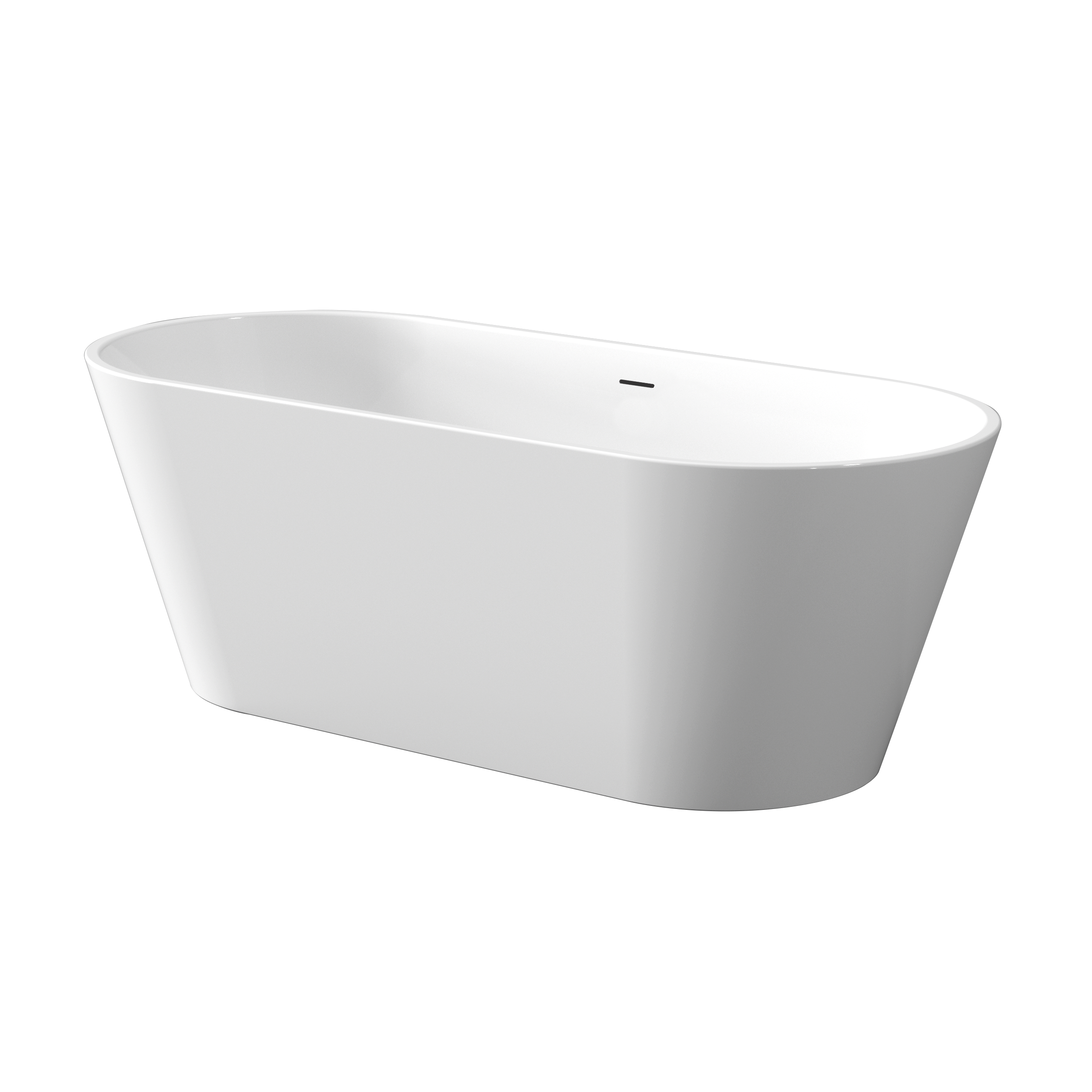 Wanna wolnostojąca przyścienna dwustronna akrylowa 170x80 cm Limnos Invena