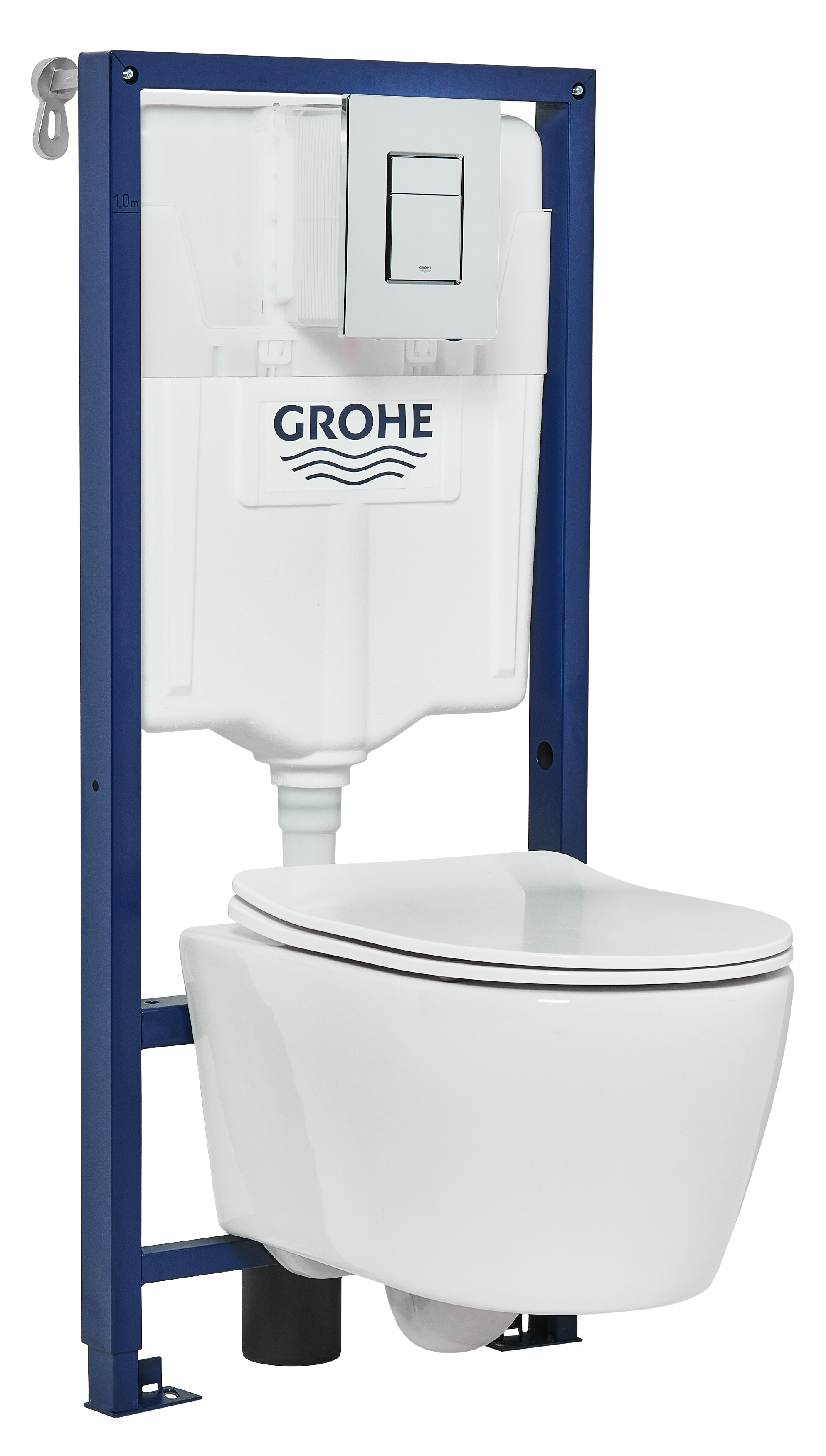 Stelaż podtynkowy WC GROHE EVEN chrom z miską DENVER Sensea