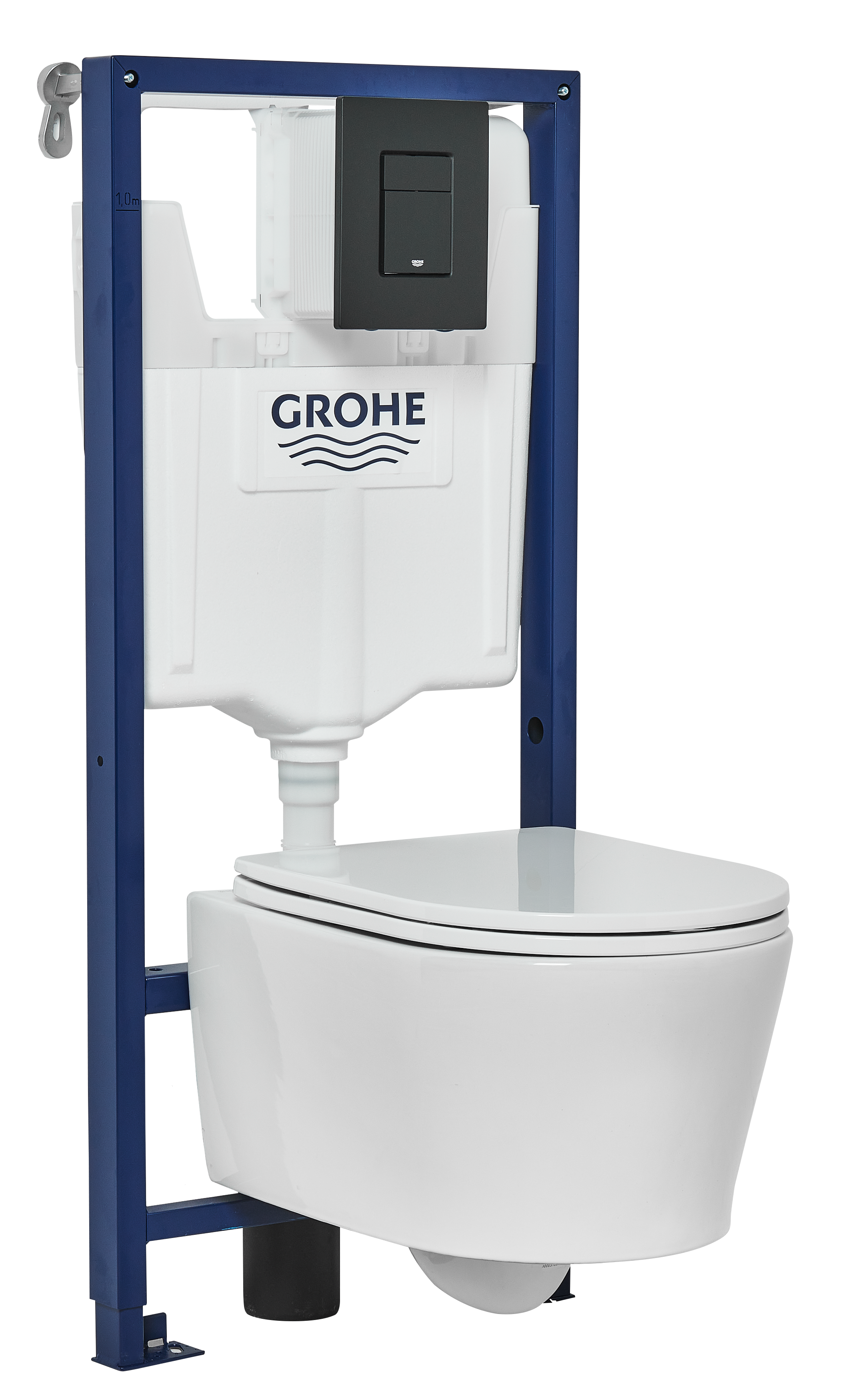 Zestaw podtynkowy WC GROHE EVEN czarny z miską EASY Sensea