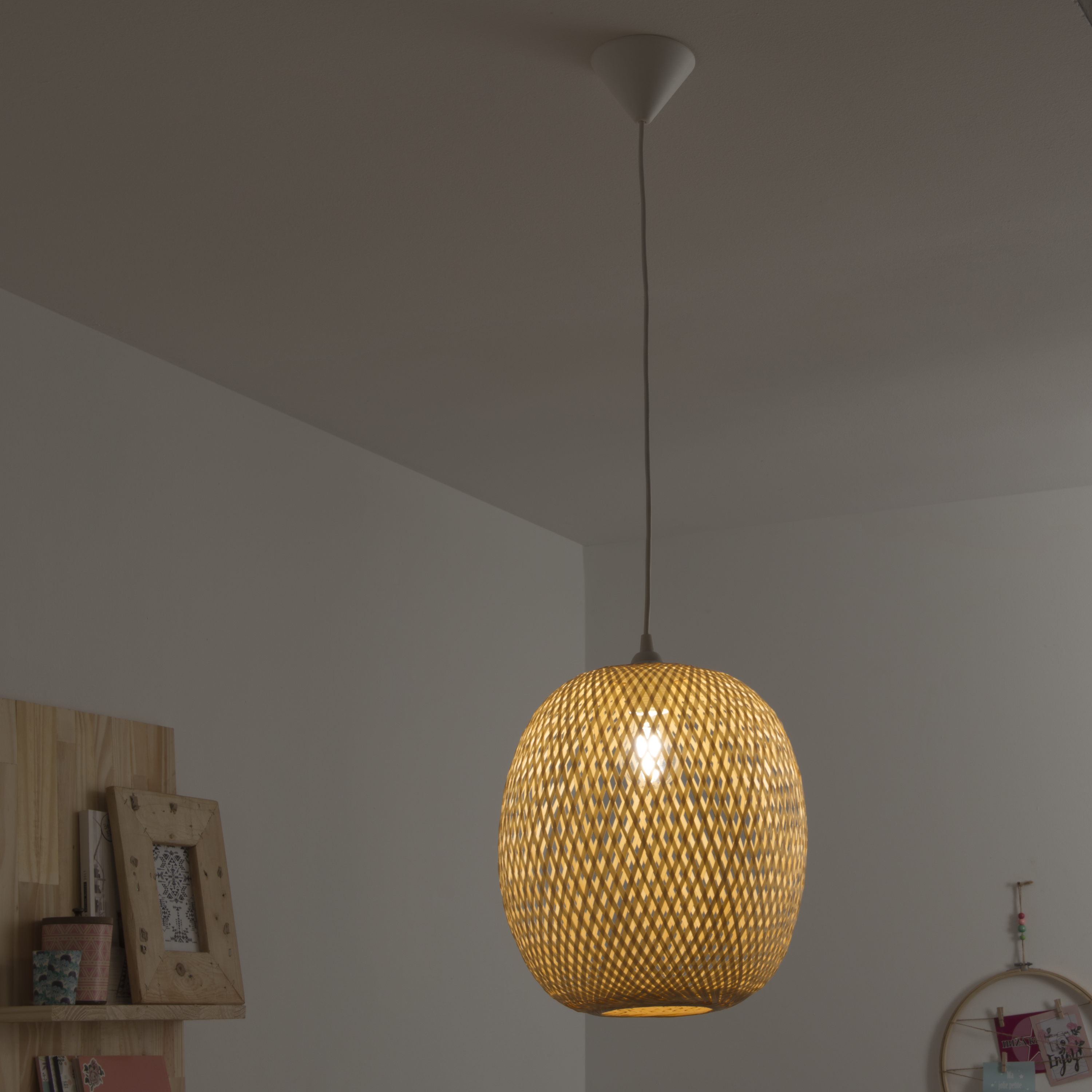 Lampa wisząca Annam bambus E27 Inspire
