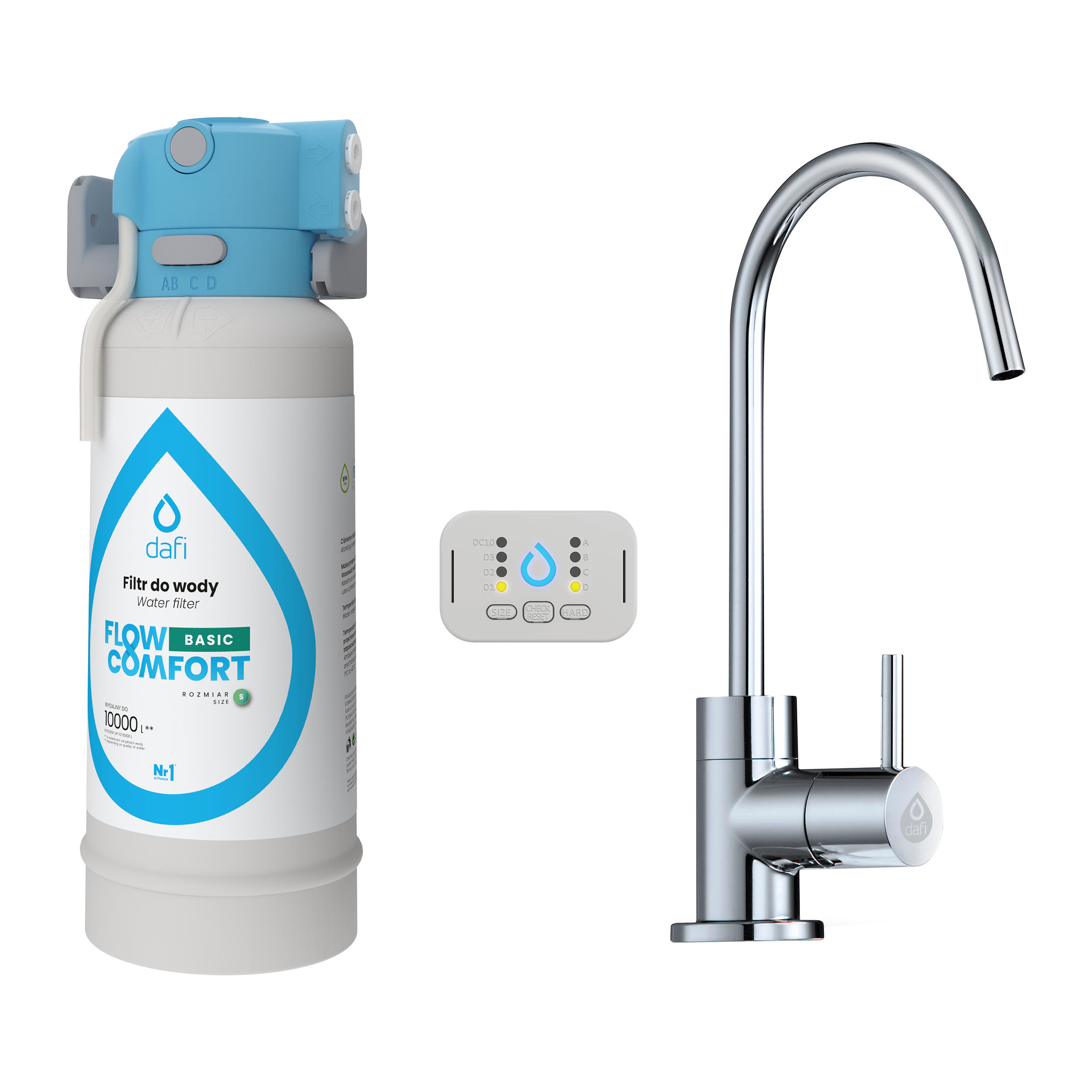 Zestaw filtrujący Dafi Basic DC10 Flow Comfort chrom