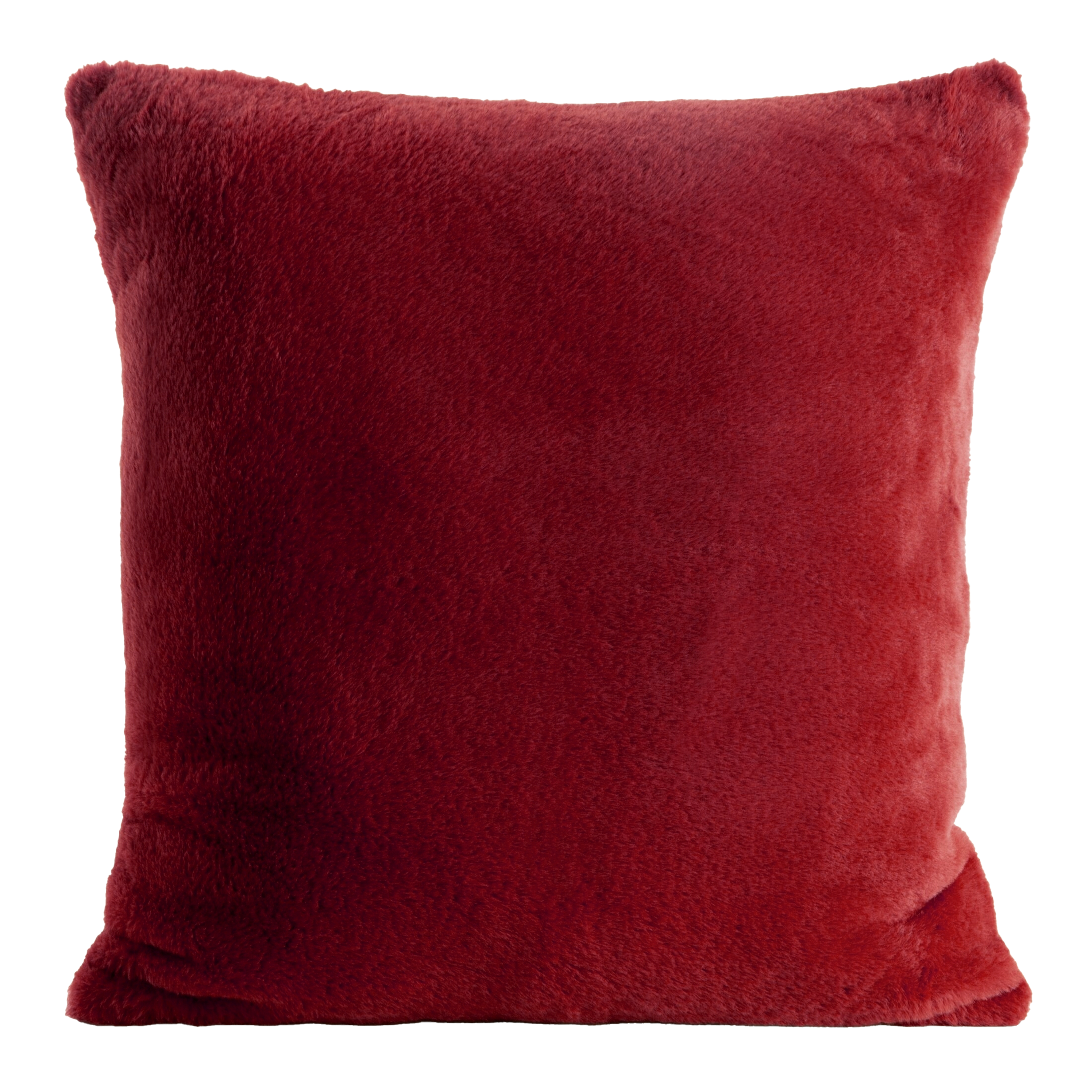 Poduszka pluszowa Nina bordo 45 x 45 cm