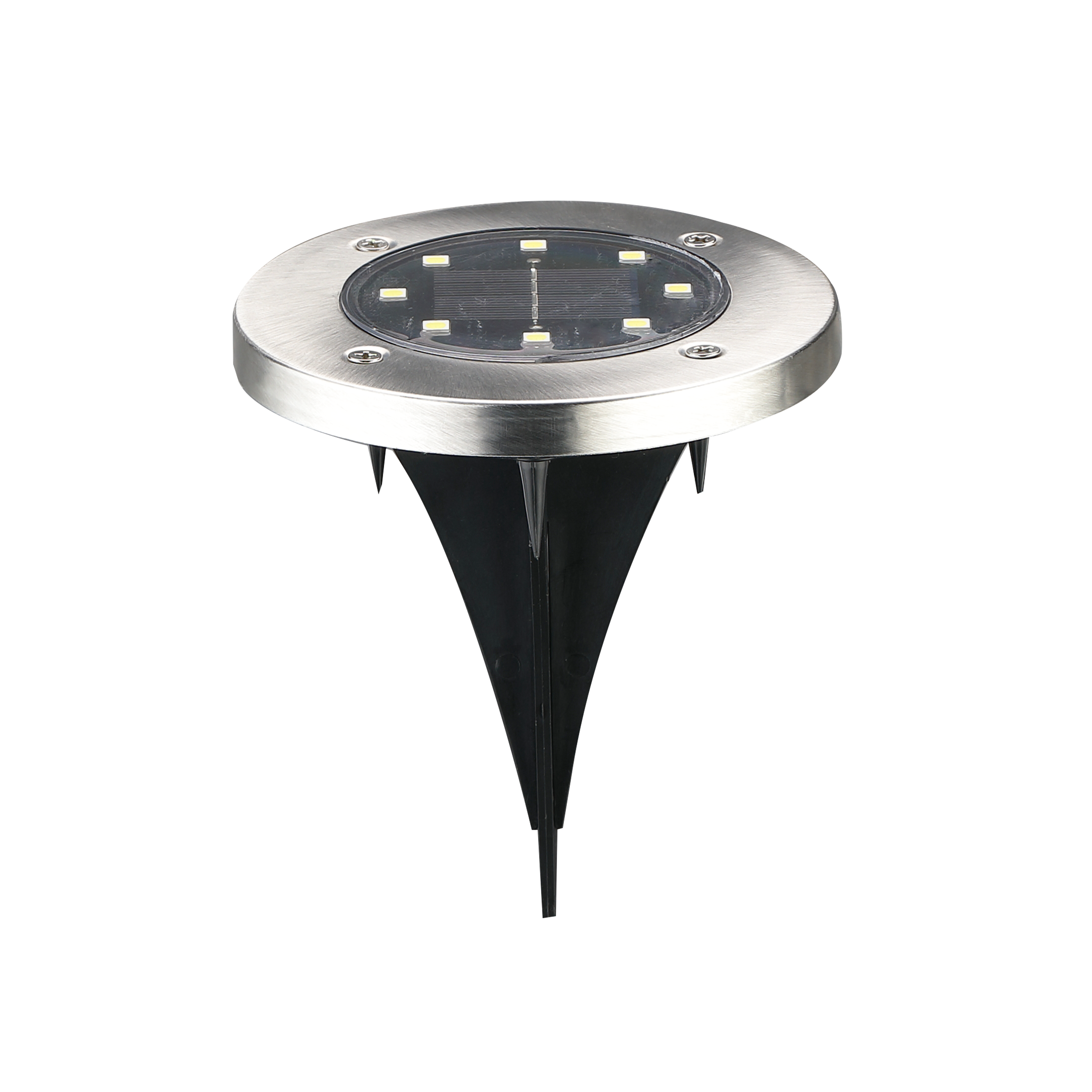 Lampa solarna wbijana Solly 15 lm Zimny biały Srebrna Goldlux