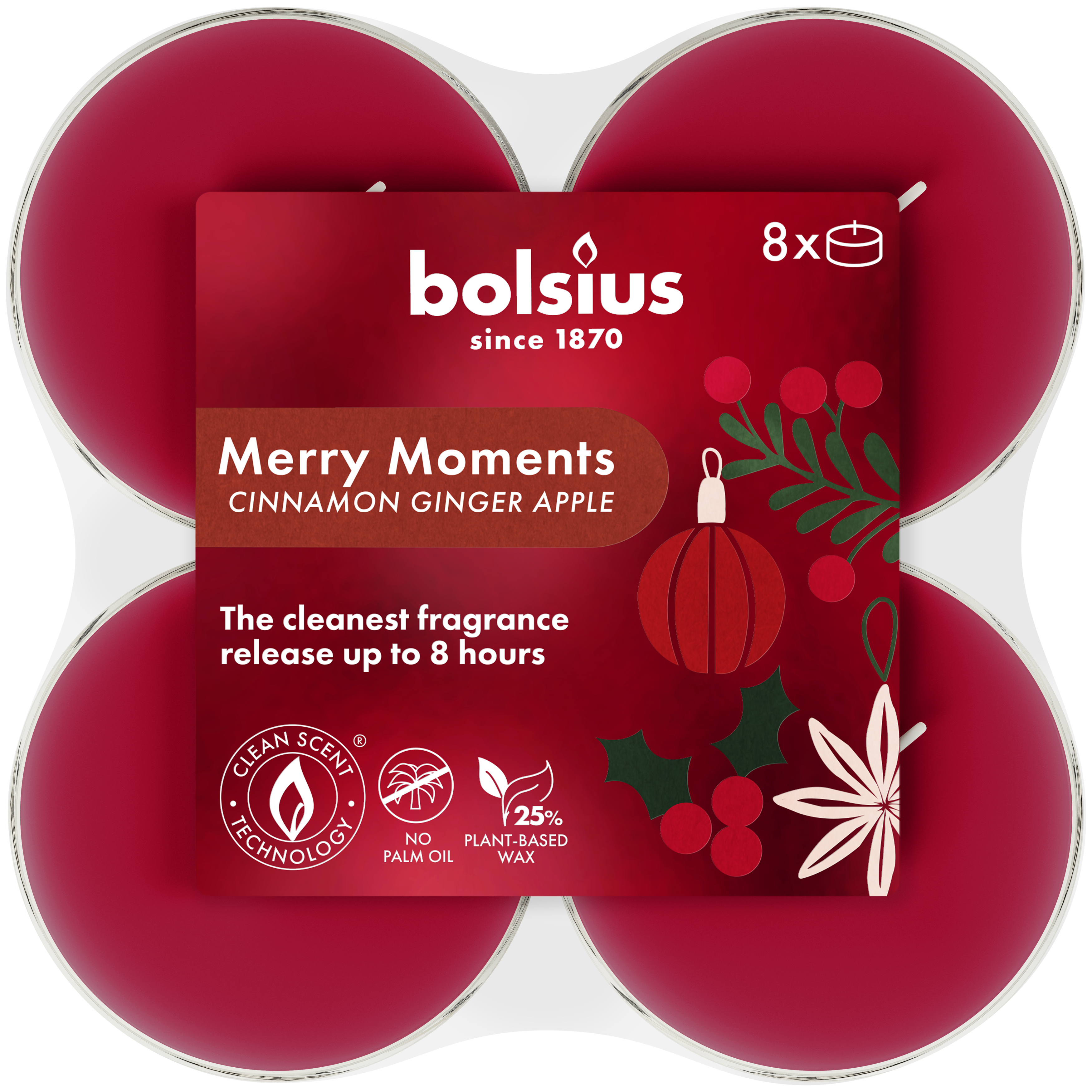 Podgrzewacz zapachowy True Glow Merry Moments 8 szt. Bolsius