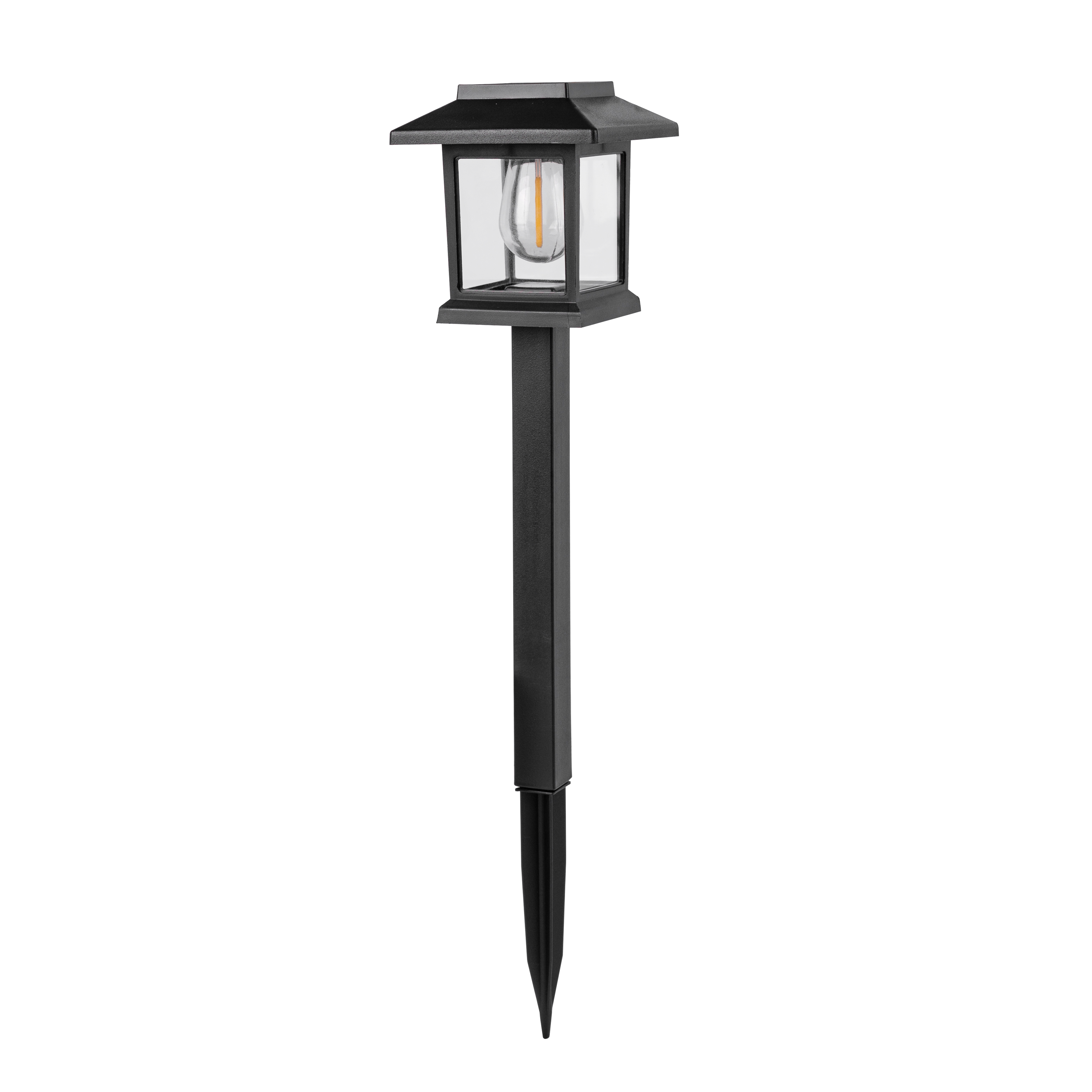 Lampa solarna wbijana Odelime 4 lm ciepła barwa IP44 czarna Inspire