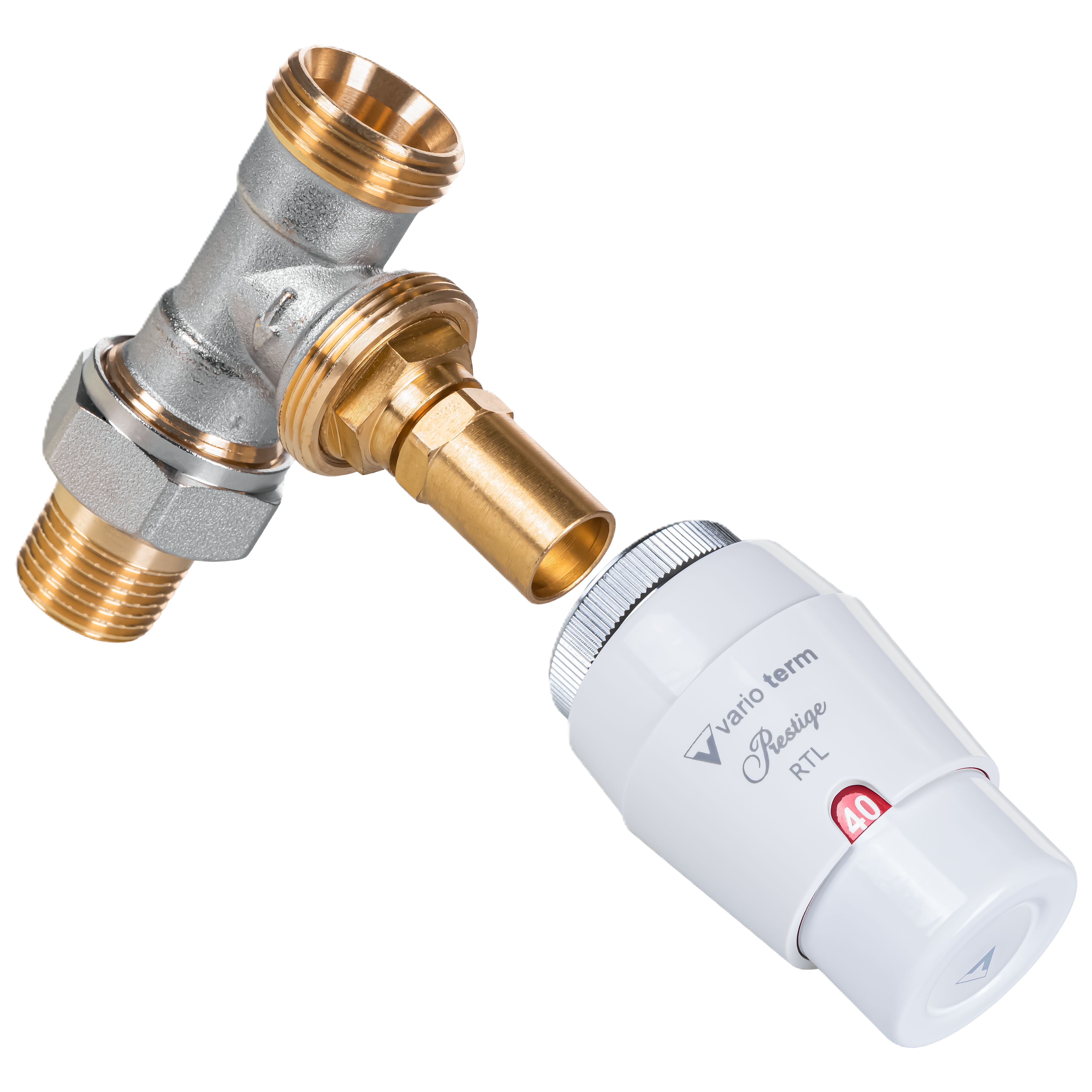 Manualny zestaw termostatyczny RTL prosty V4_7853 PEX VARIO TERM