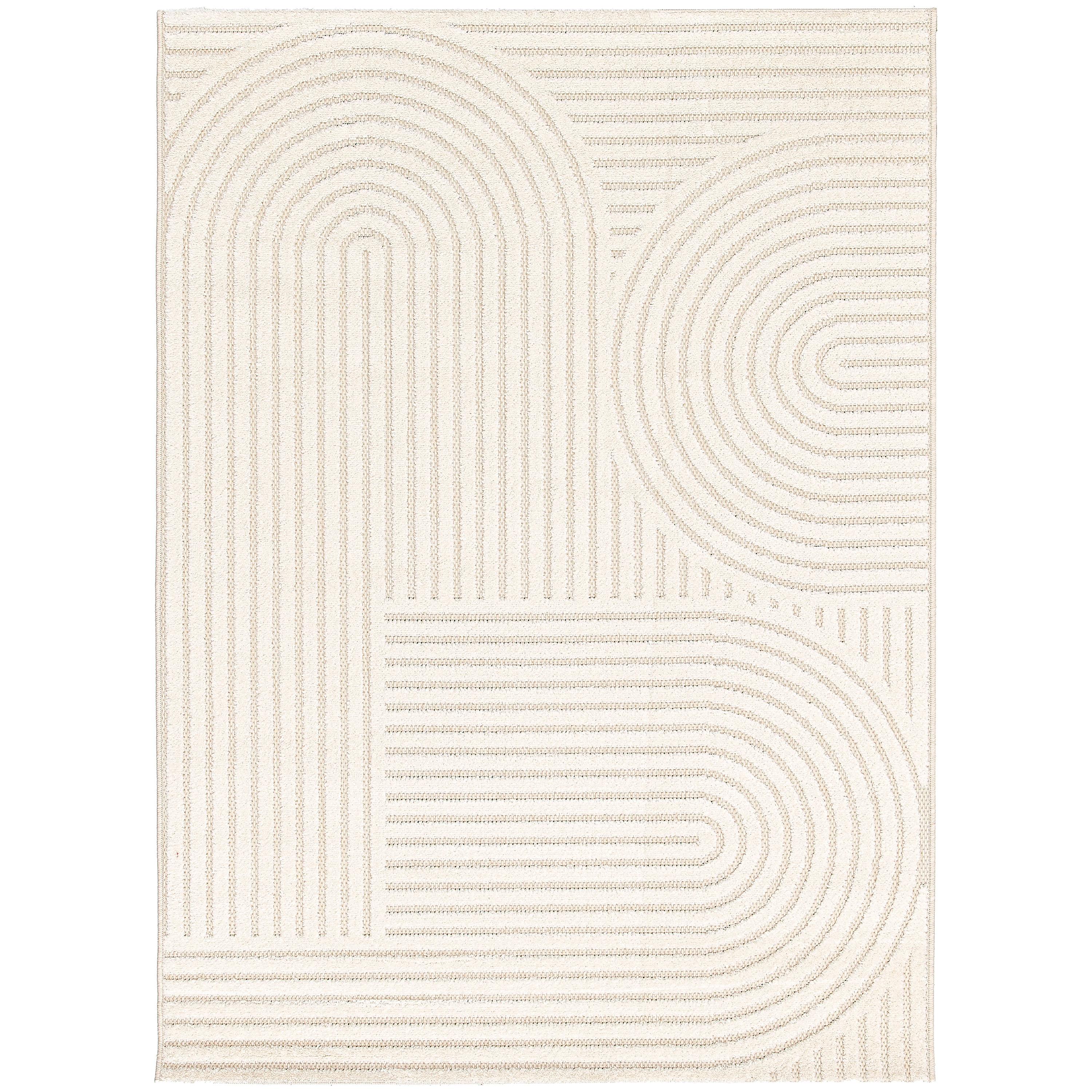 Dywan zewnętrzny i wewnętrzny 3D Inspire Loop kremowy 160 x 230 cm Inspire