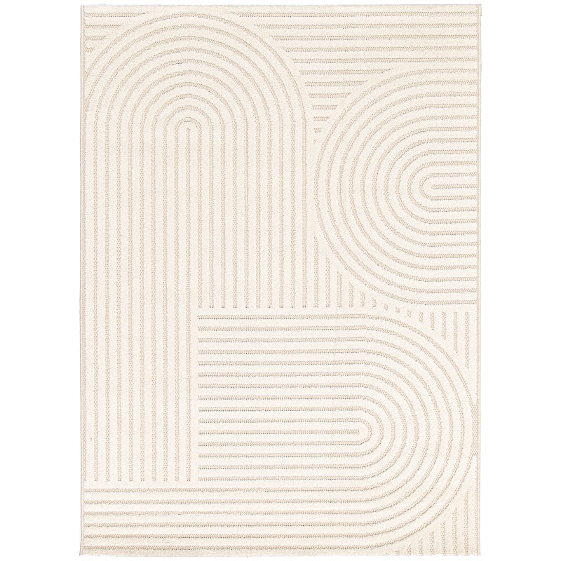 Dywan zewnętrzny i wewnętrzny 3D Inspire Loop kremowy 160 x 230 cm Inspire