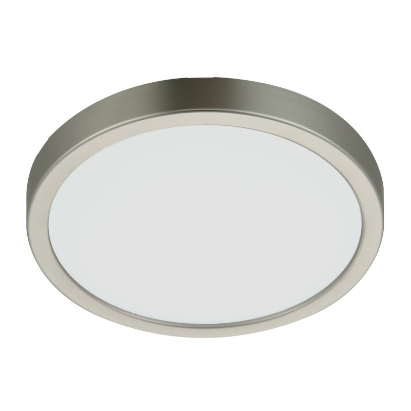 Oprawa natynkowa Sanoa LED 2000 lm 10.5W barwa ciepła, neutralna, zimna 18 cm nikiel IP44 Inspire