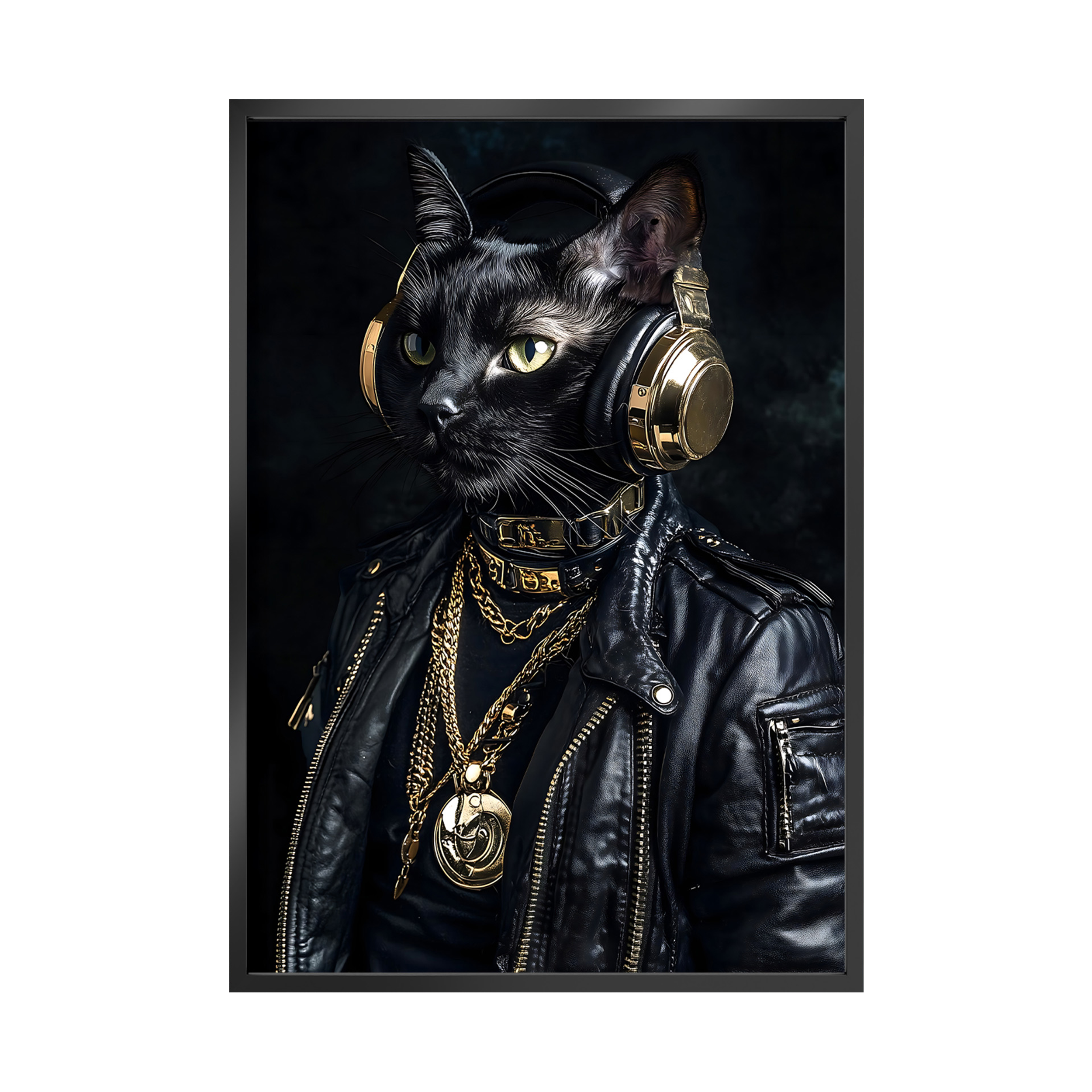 Plakat w ramie Lucien Czarny Kot 50 x 70 cm