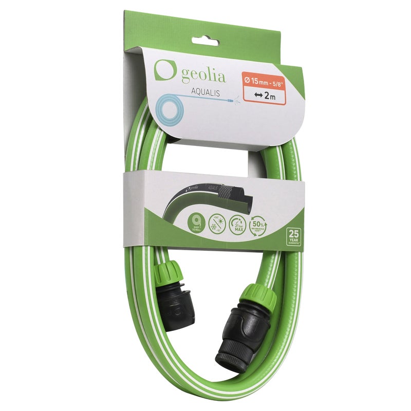 Wąż ogrodowy z wyposażeniem Aqualis 15 mm/2 m Geolia