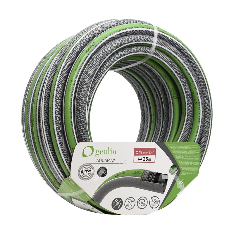 Wąż ogrodowy zapobiegający skręcaniu Aquamax 19 mm/25 m Geolia