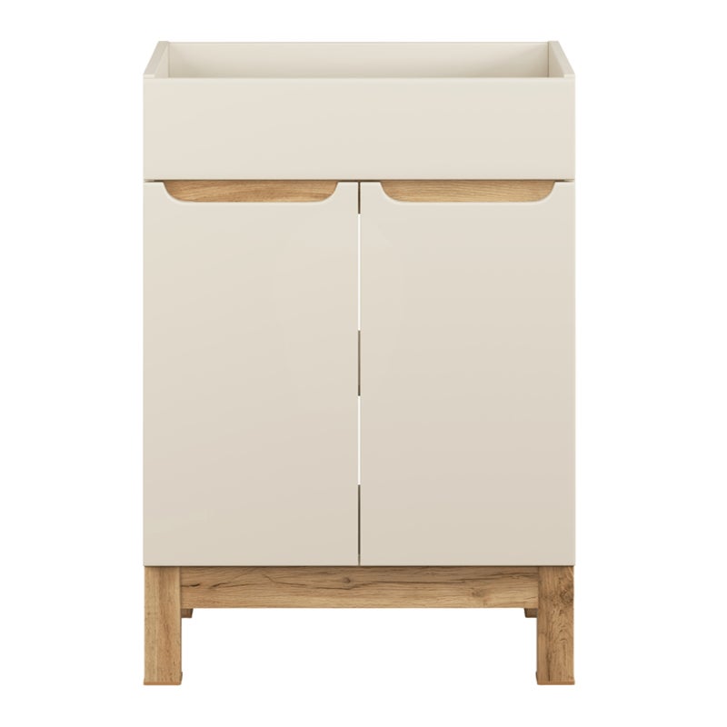 Szafka stojąca pod umywalkę Bali 60/84/46 cm 2x drzwi dąb Kaszmir