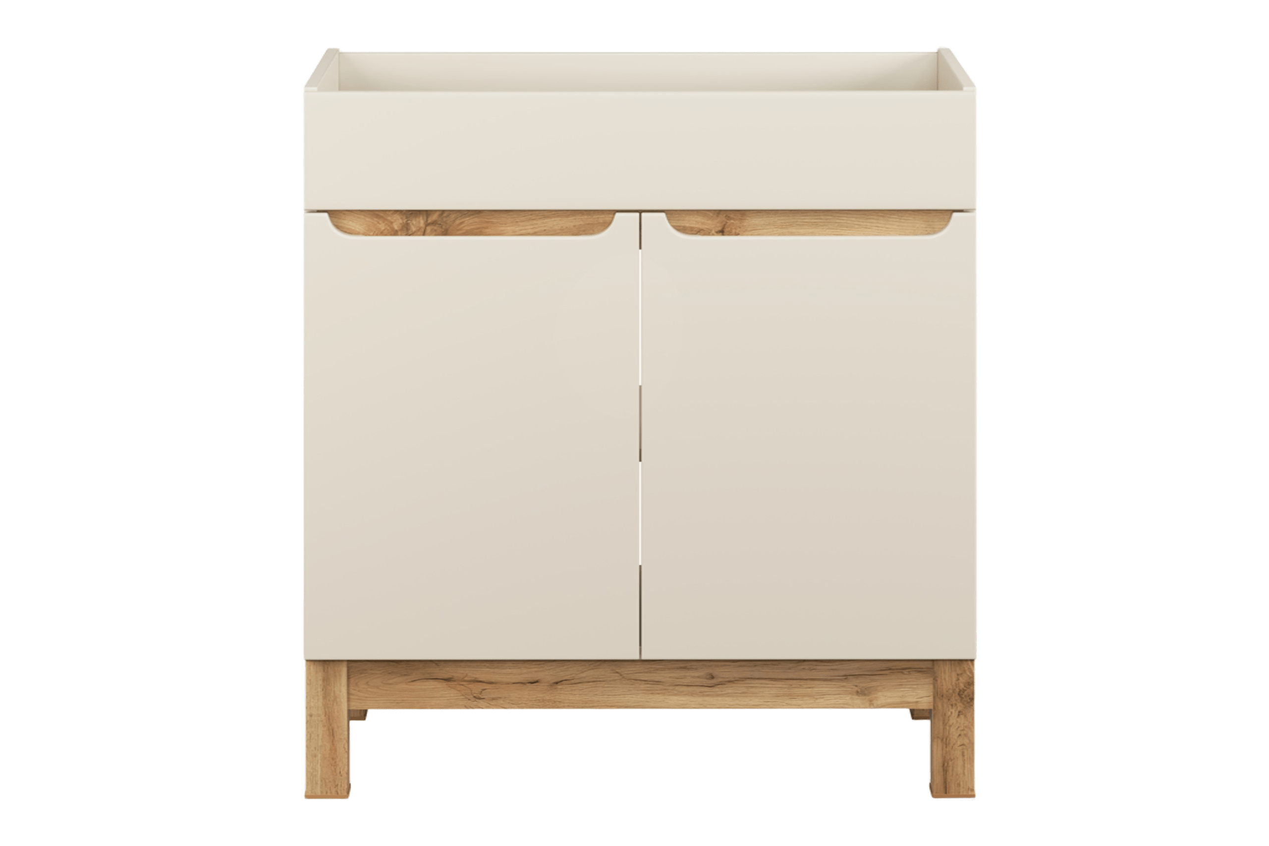 Szafka stojąca pod umywalkę Bali 80/84/46 cm 2x drzwi dąb Kaszmir