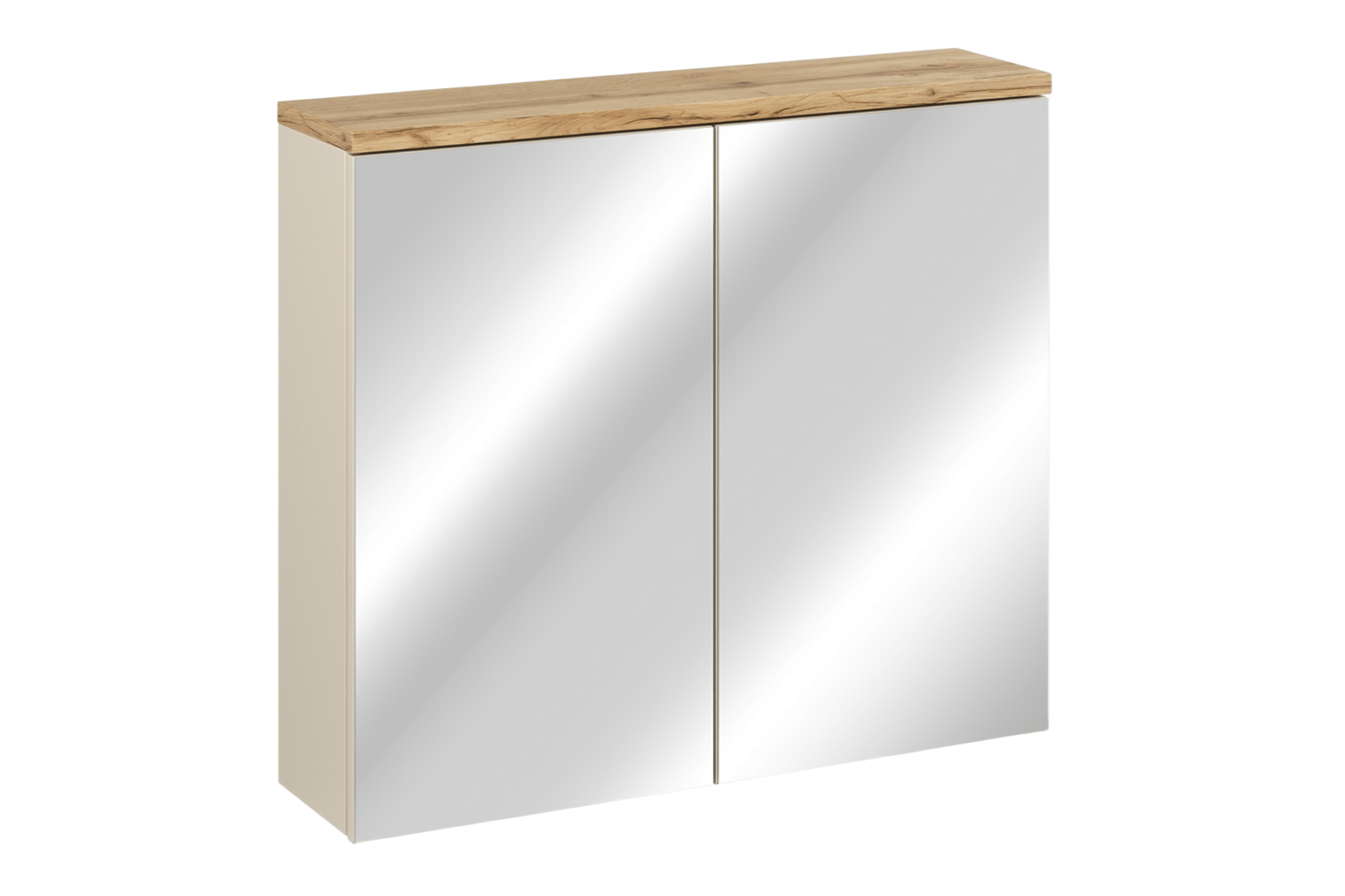 Szafka łazienkowa wisząca z lustrem Bali 80/70/20 cm dąb Kaszmir