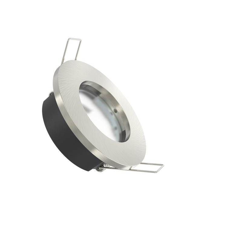 Oprawa wpuszczana Lecco GU10 8 cm nikiel IP65 Inspire