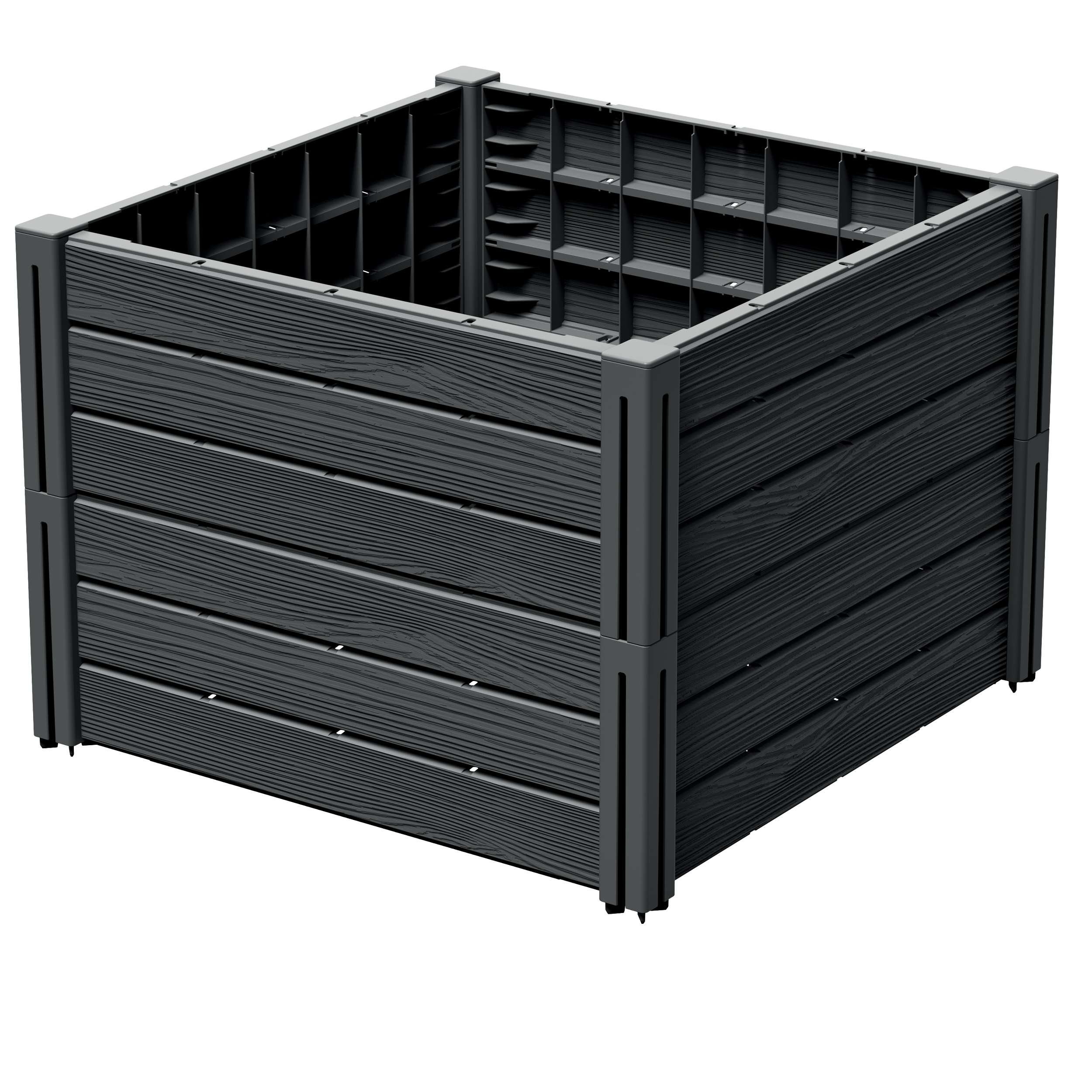 Rabata ogrodowa Base Plant 2x67l antracyt Prosperplast
