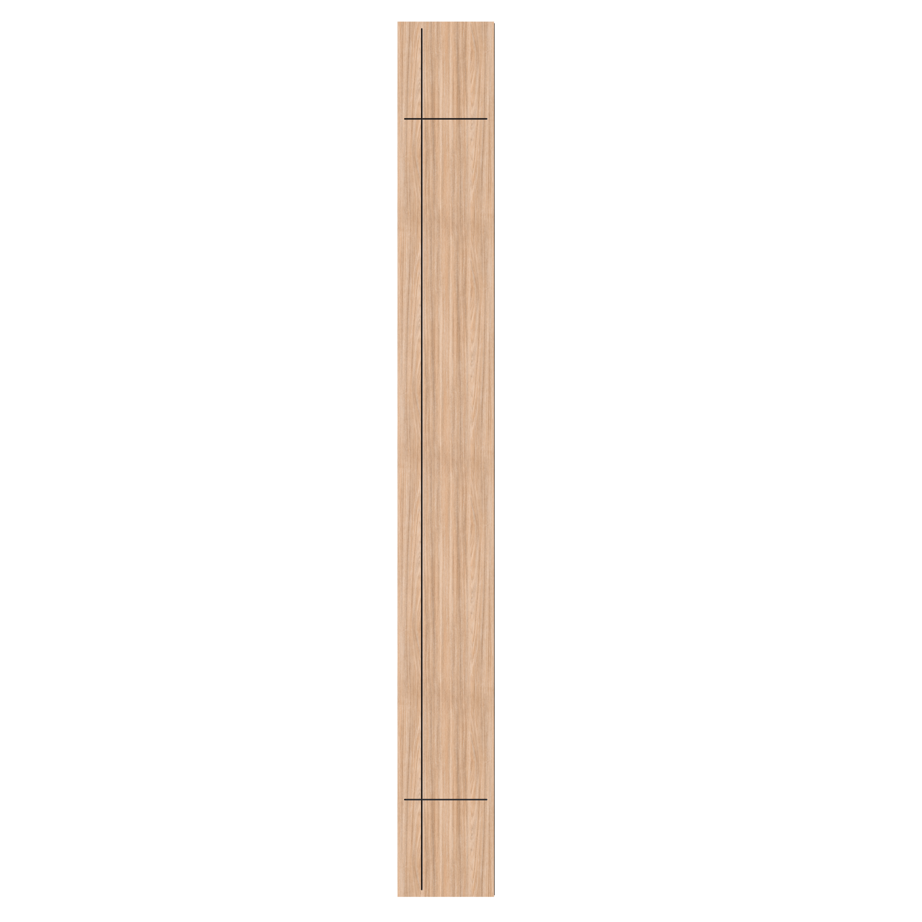 Panele ścienne 3D modułowe 270x30 cm Thomas Arda Black frezowana ramka