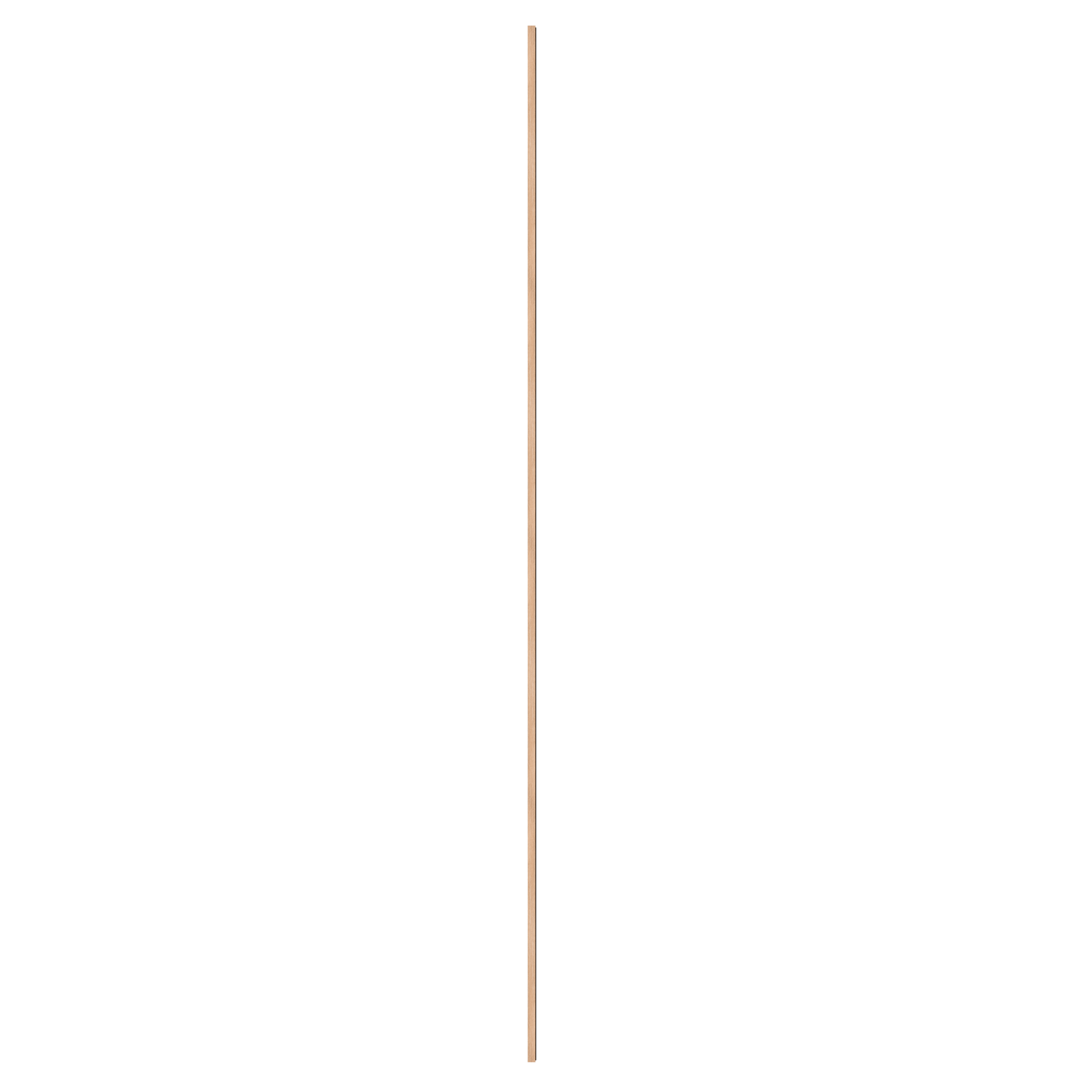 Panele ścienne 3D modułowe 270x30 cm Thomas Arda Black - panel startowy/końcowy