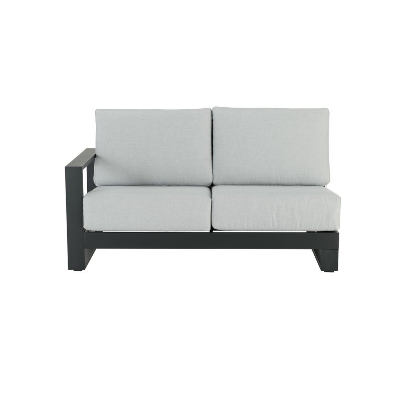 Sofa ogrodowa 2-osobowa Athena prawa 160x88x69 cm szara Naterial