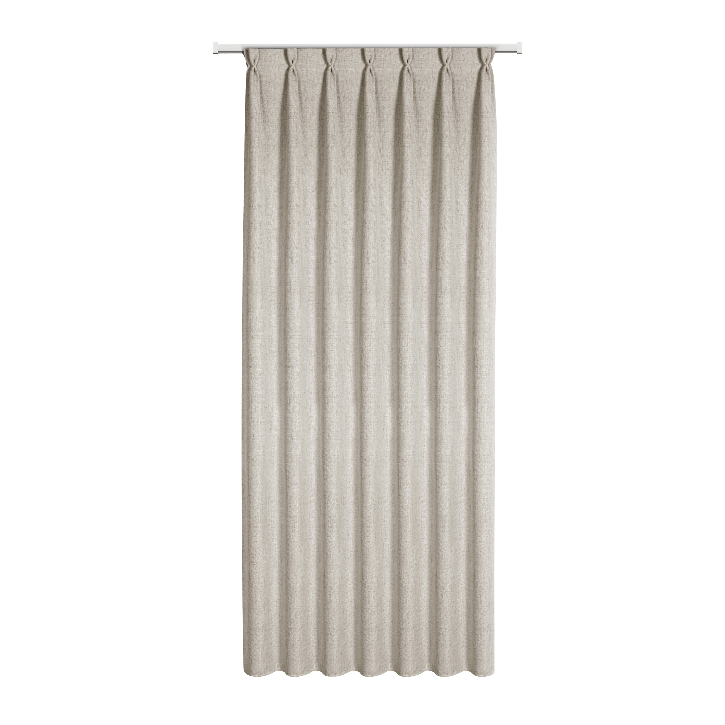 Zasłona z flexami Jula beżowa 80 x 270 cm na taśmie