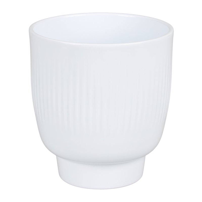 Osłonka na doniczkę do storczyka 15 cm biały Cermax