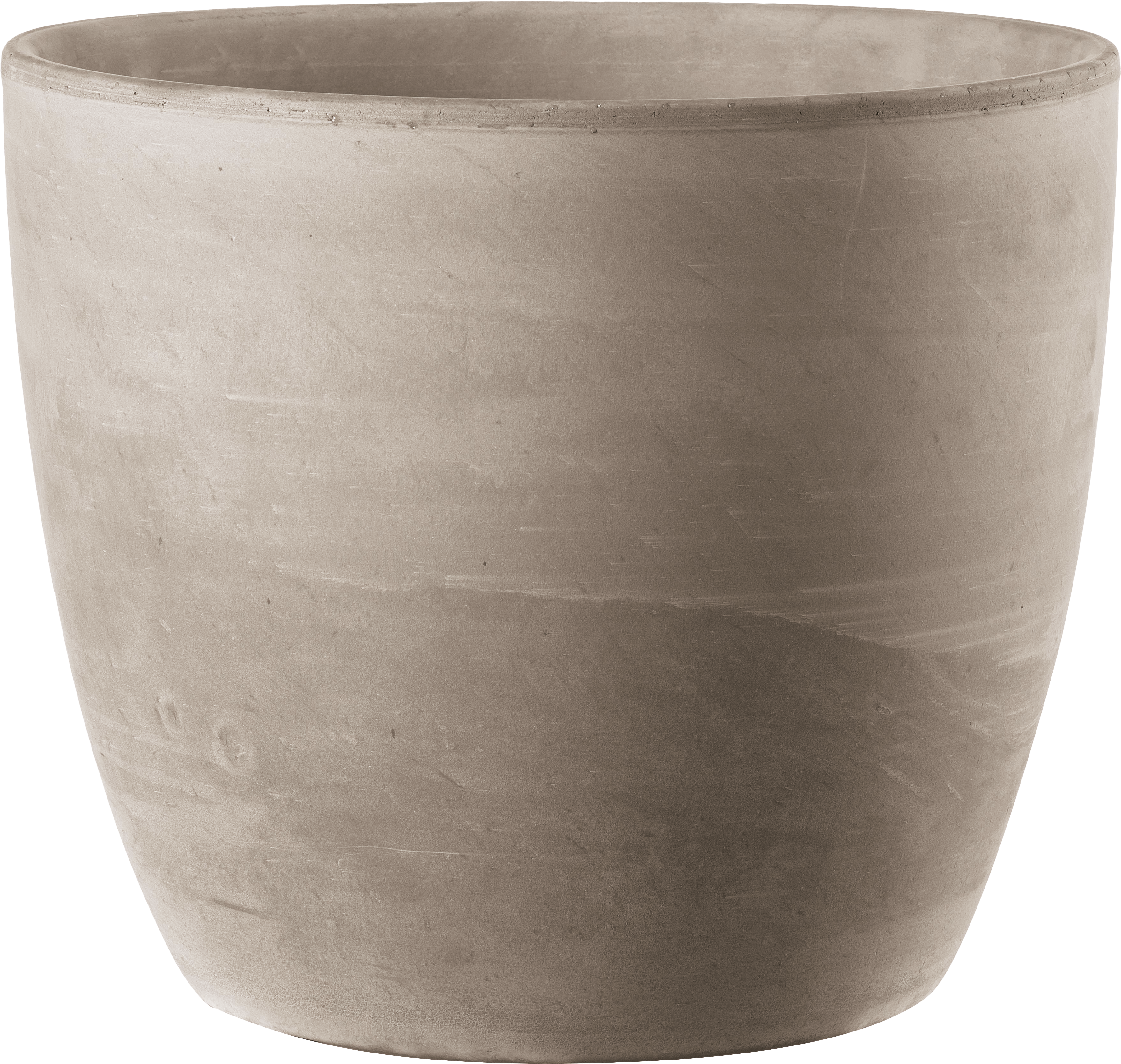 Doniczka Vaso Egg 37 cm szara terakota Deroma