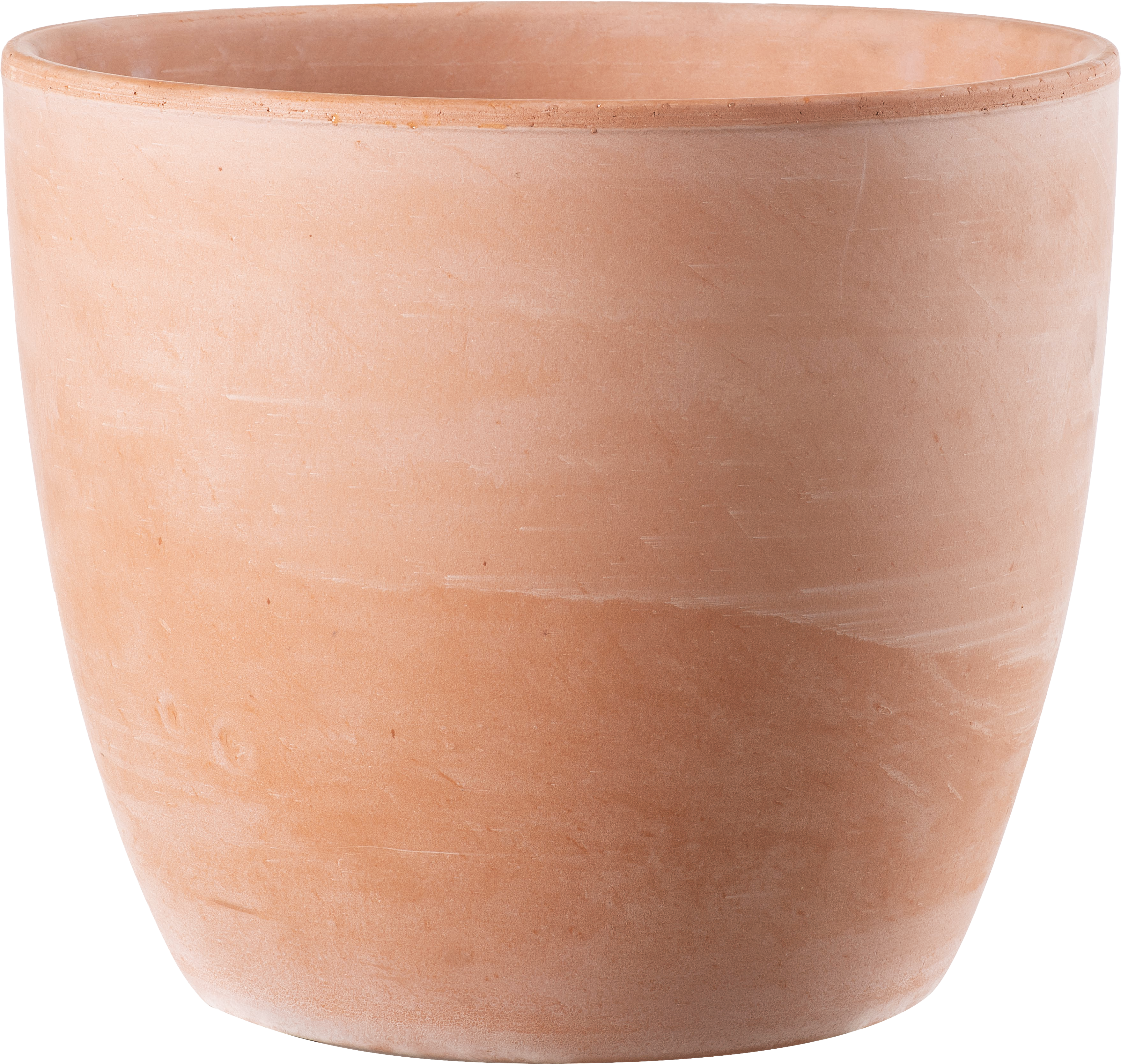 Doniczka Vaso Egg 29 cm biała terakota Deroma