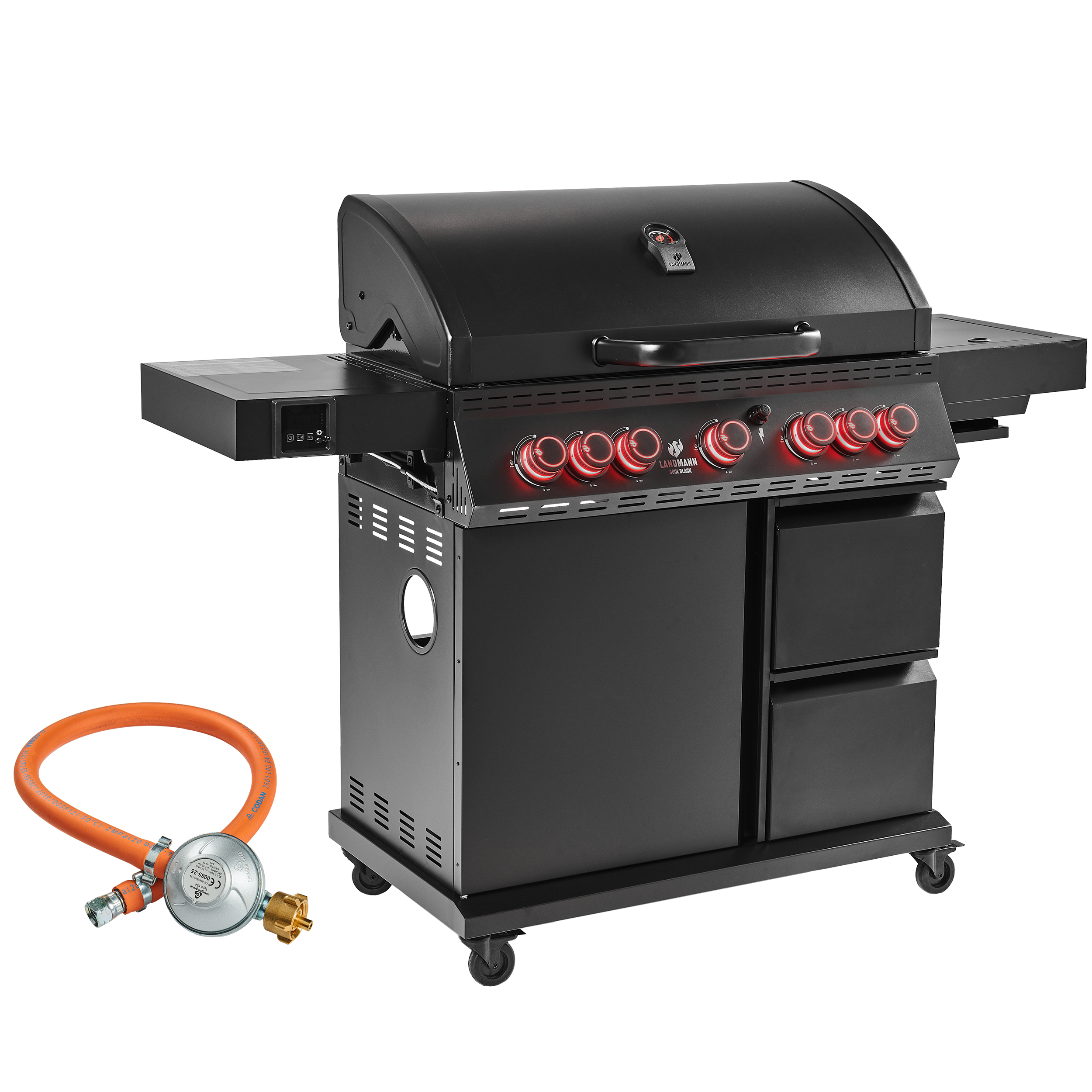 Grill gazowy 22,5kW COOL BLACK MAXX 5+2 palniki Landmann