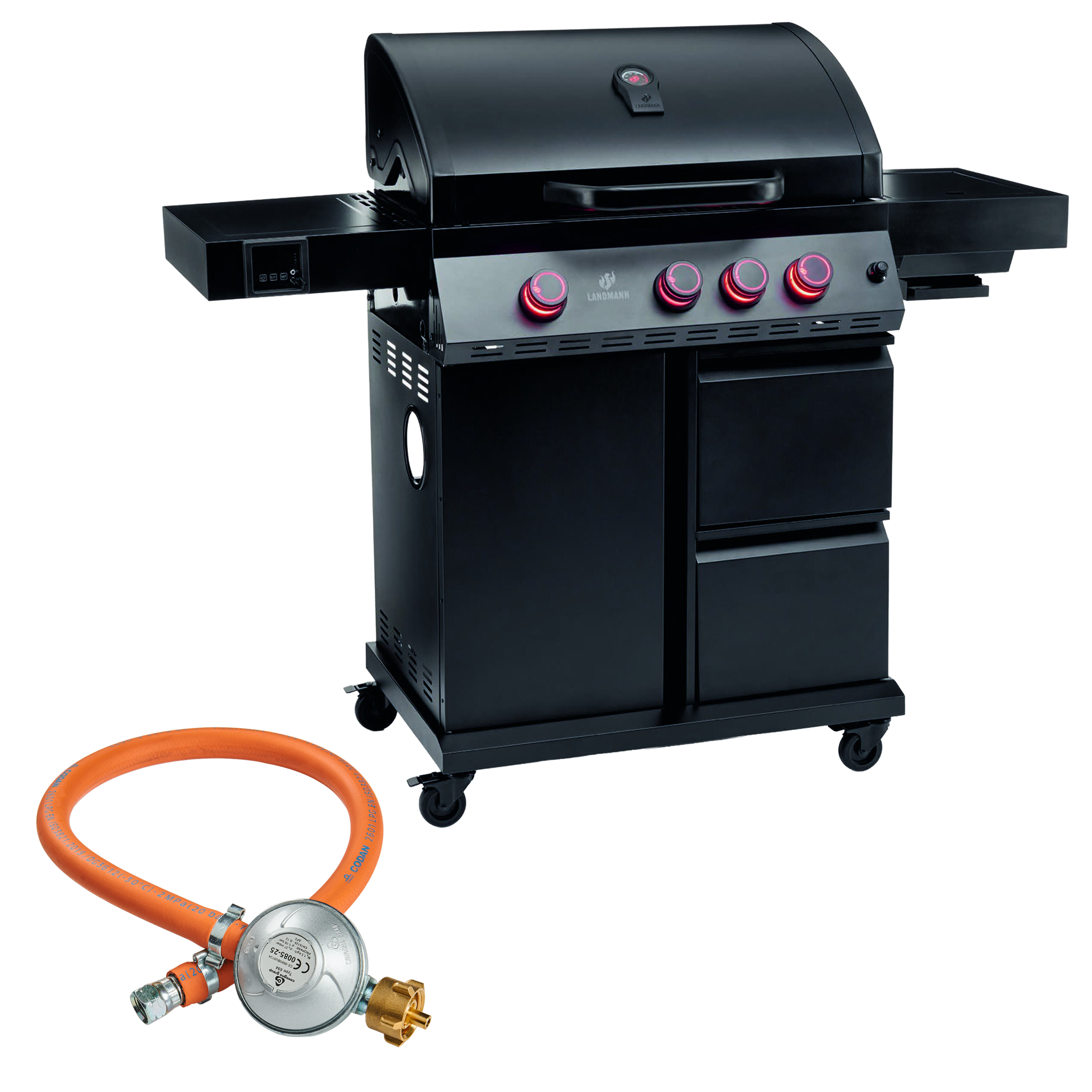 Grill gazowy 14,95kW COOL BLACK MAXX 3+1 palnik Landmann