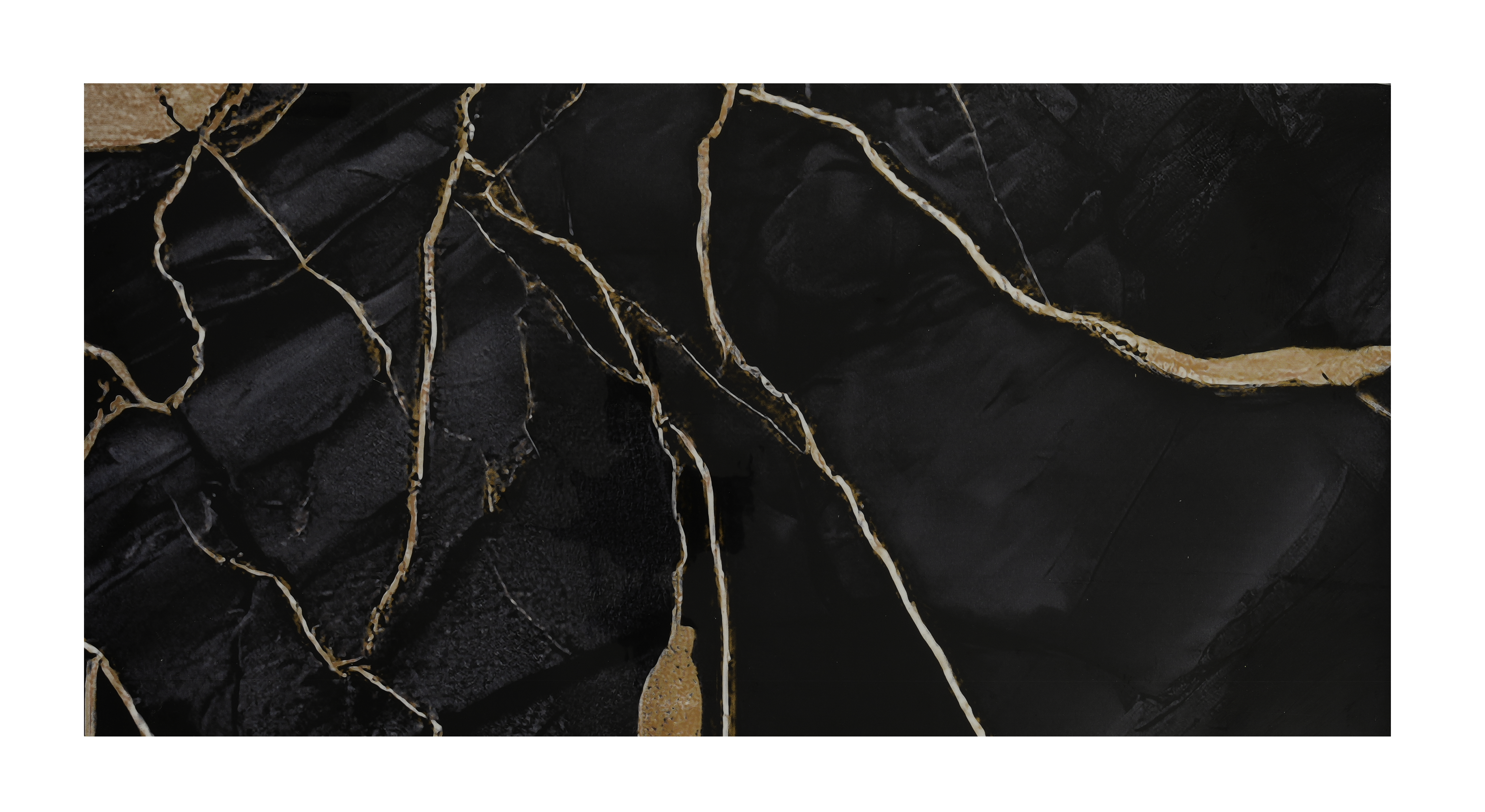 Panele ścienne samoprzylepne w rolce poliuretan 280x60 cm Kamień Granit czarno złoty PSR-0011