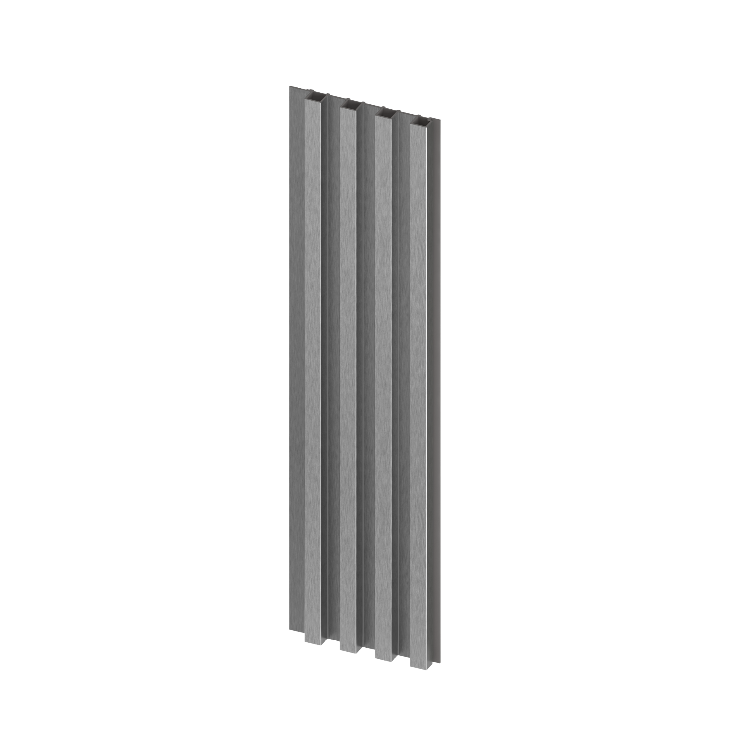 Panele modułowe ścienne 3D lamele 265x16 cm M Brushed Steel 4 lamele