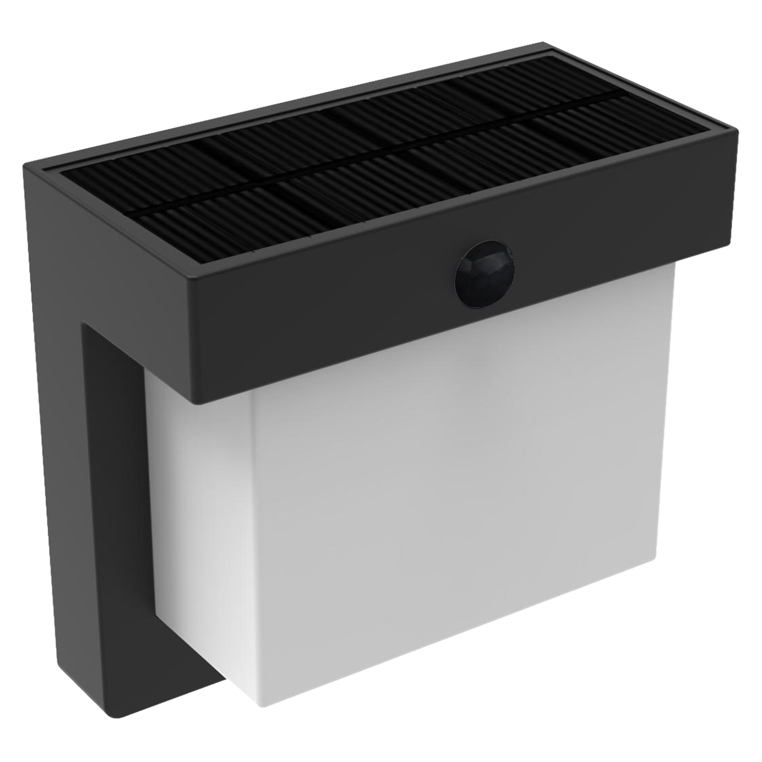 Kinkiet solarny hybrydowy Hybrigode z czujnikiem ruchu 1000 lm czarny IP54 LED Inspire