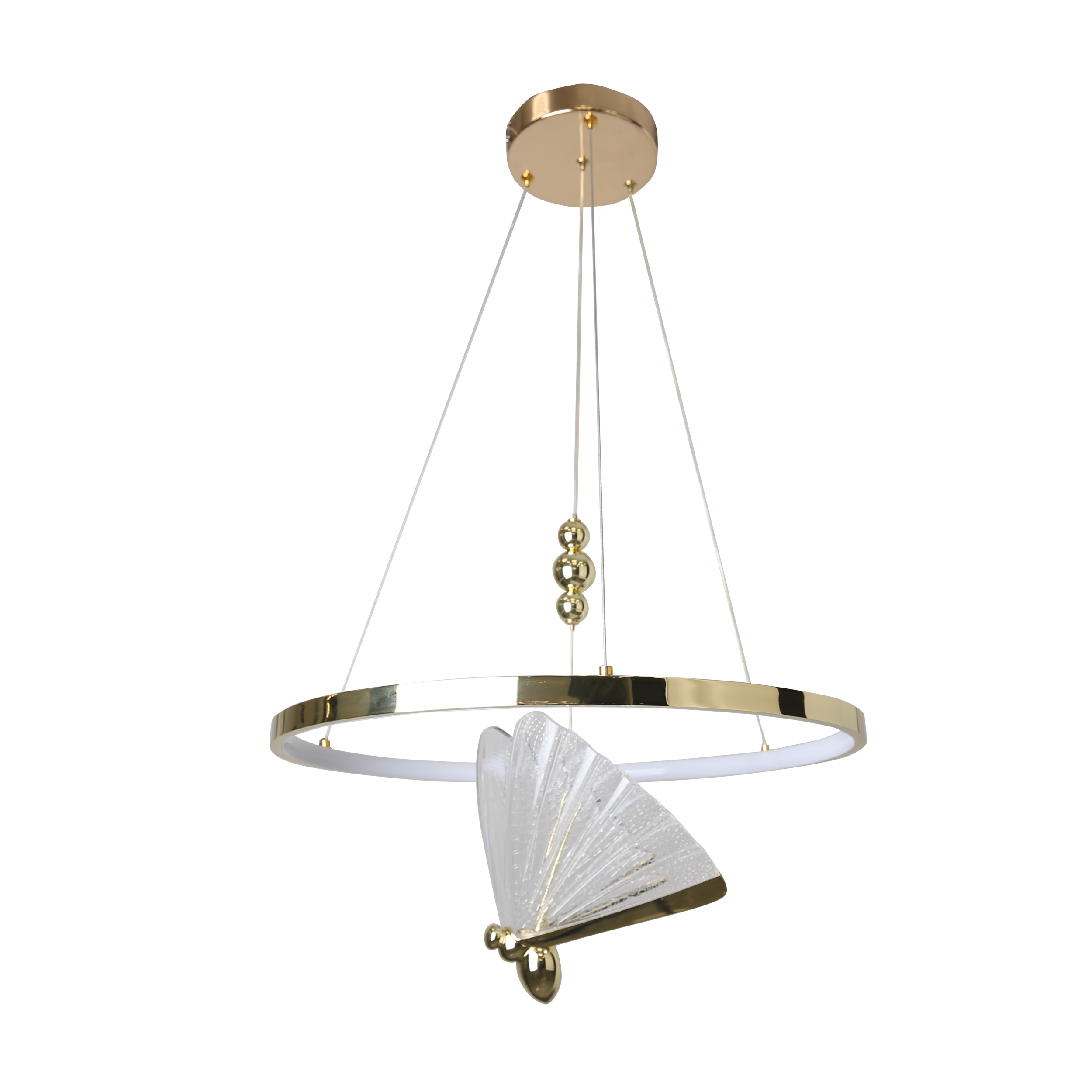 Lampa wisząca Marissa Cristal 5546 lm złota LED Light Prestige