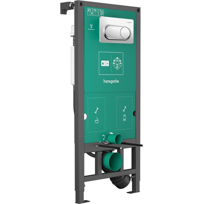 Stelaż podtynkowy WC iFrame z przyciskiem Original S chrom Hansgrohe