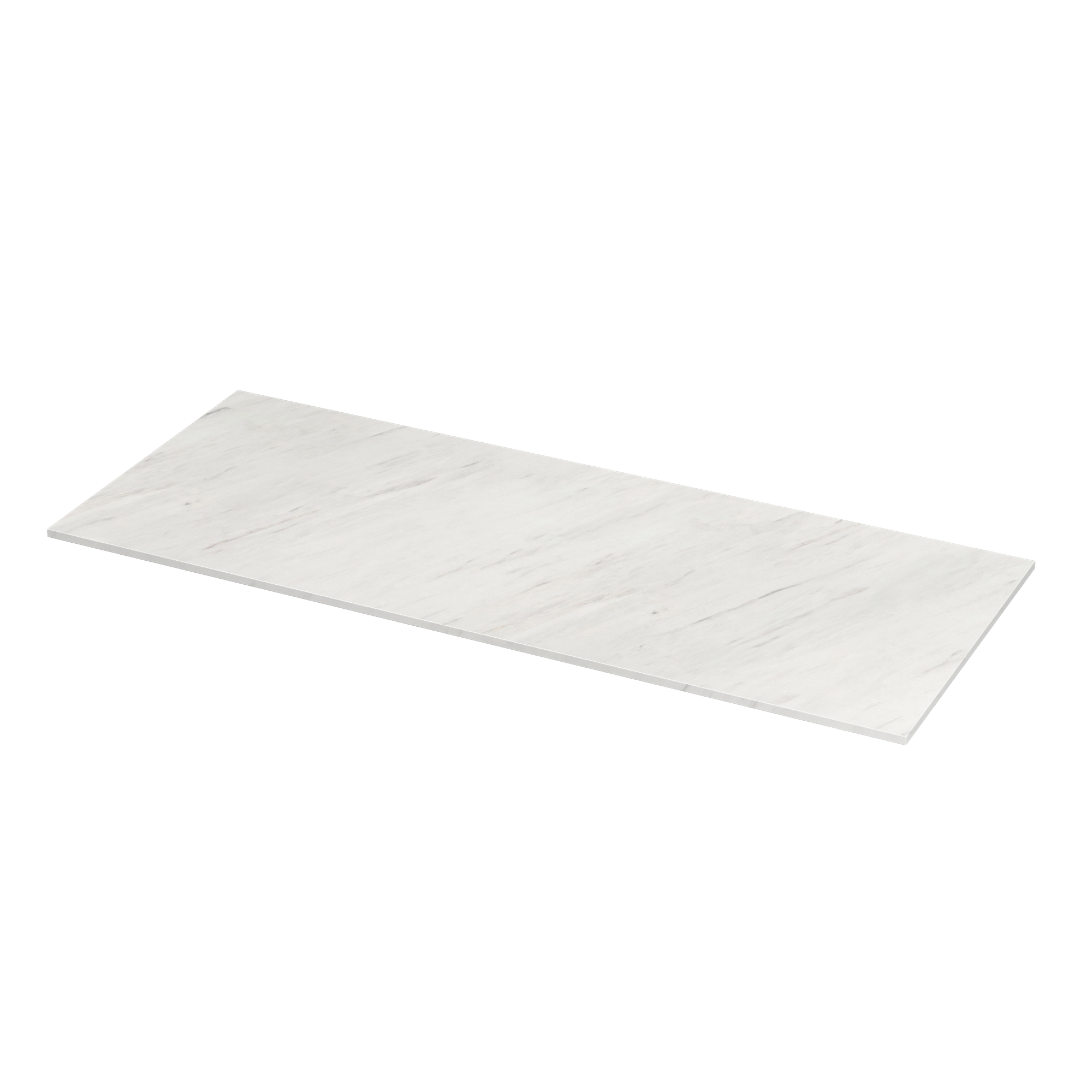 Blat łazienkowy marmur Pearl 121x49 cm biały Sensea