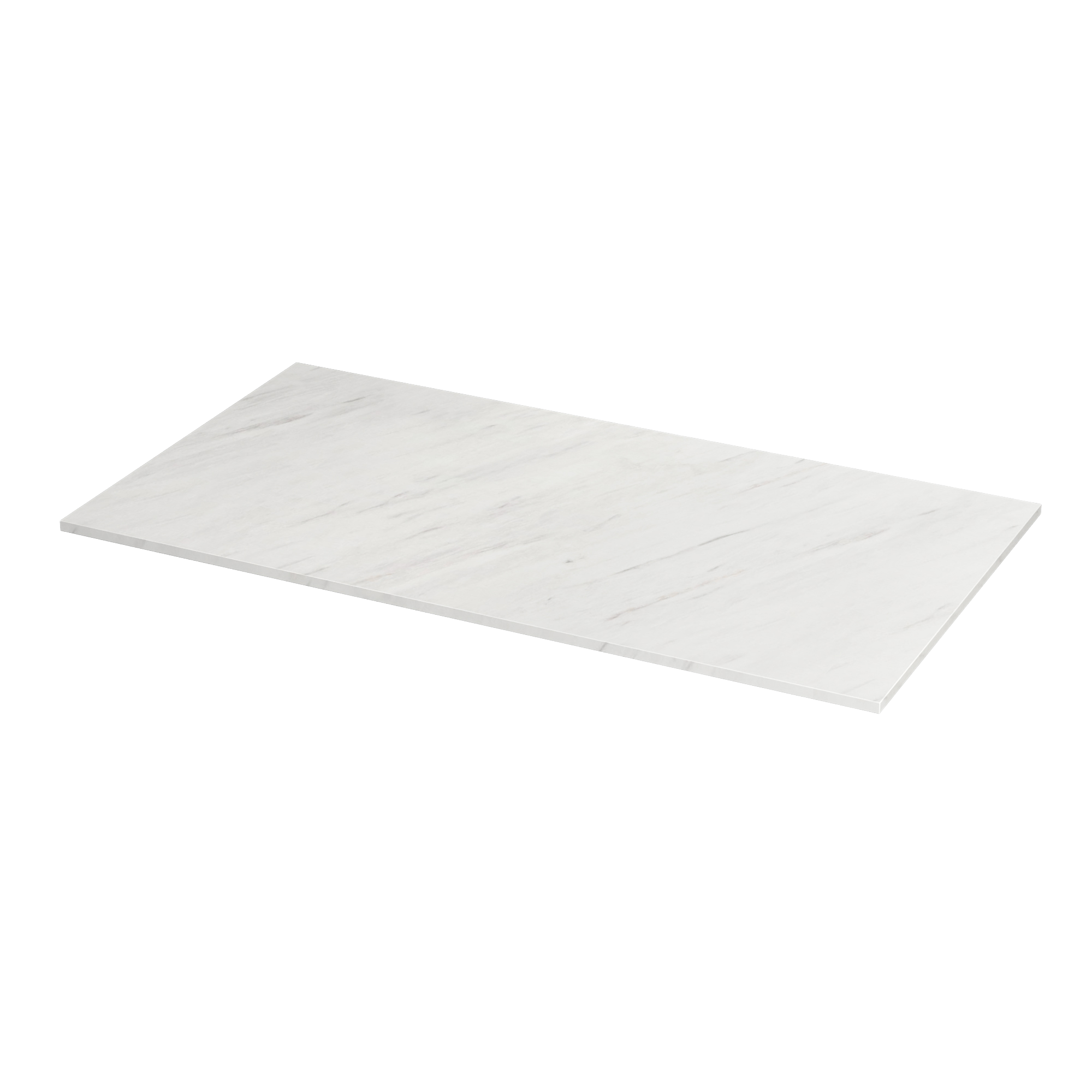 Blat łazienkowy marmur Pearl 91x49 cm biały Sensea