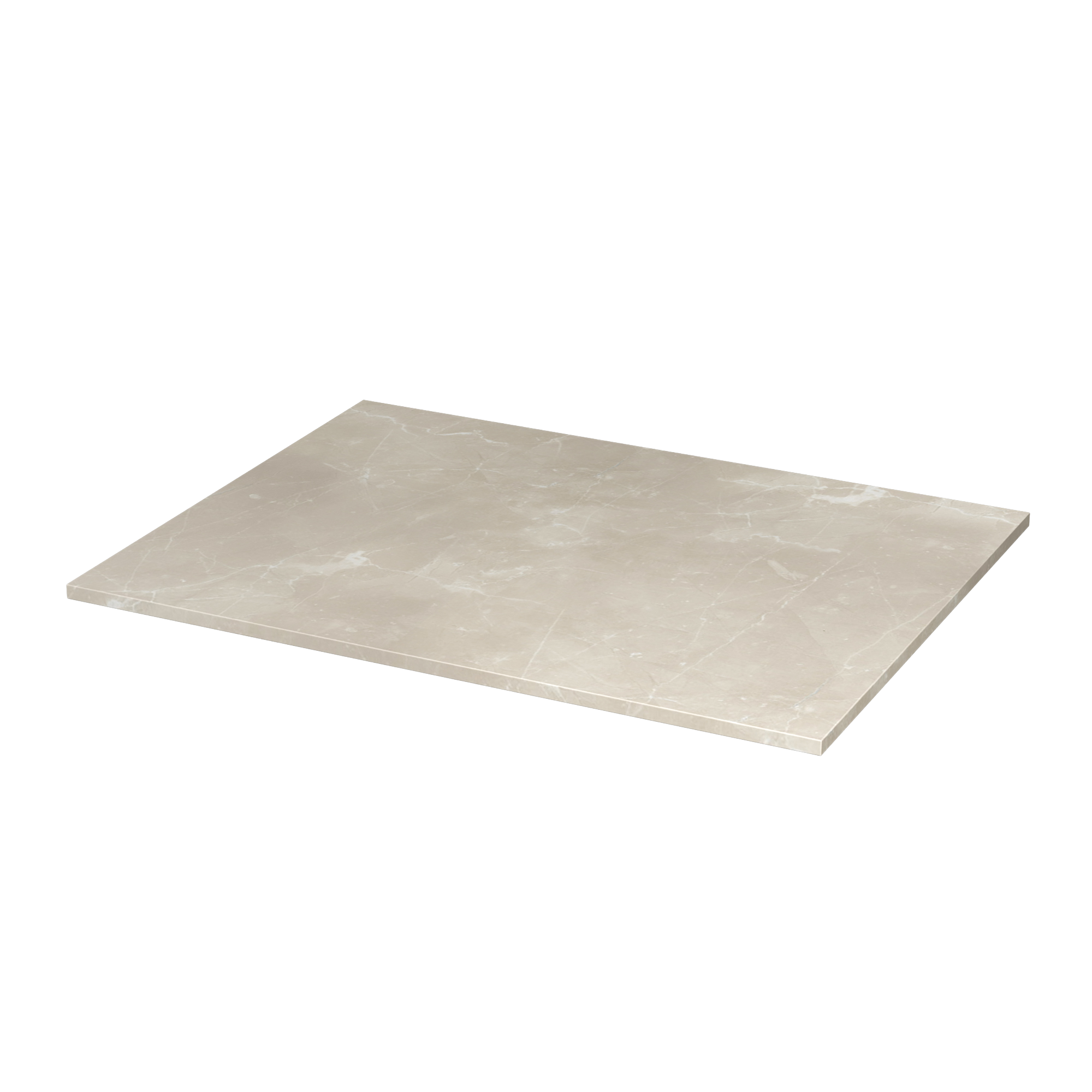 Blat łazienkowy marmur Pearl 61x49 cm Travertin Beige Sensea