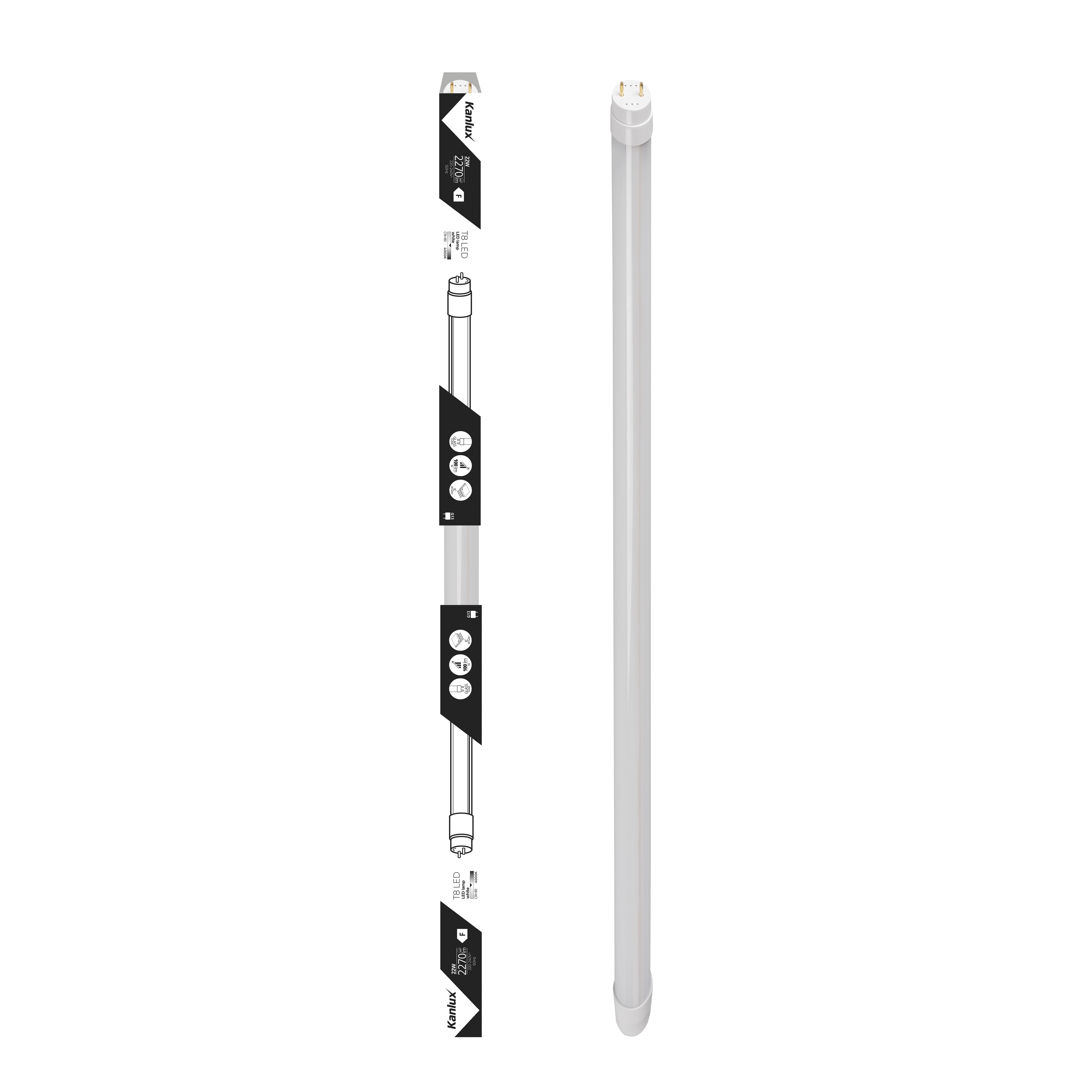 Świetlówka LED LIN T8 G13 22W 2270 lm 150 cm Neutralna Biel