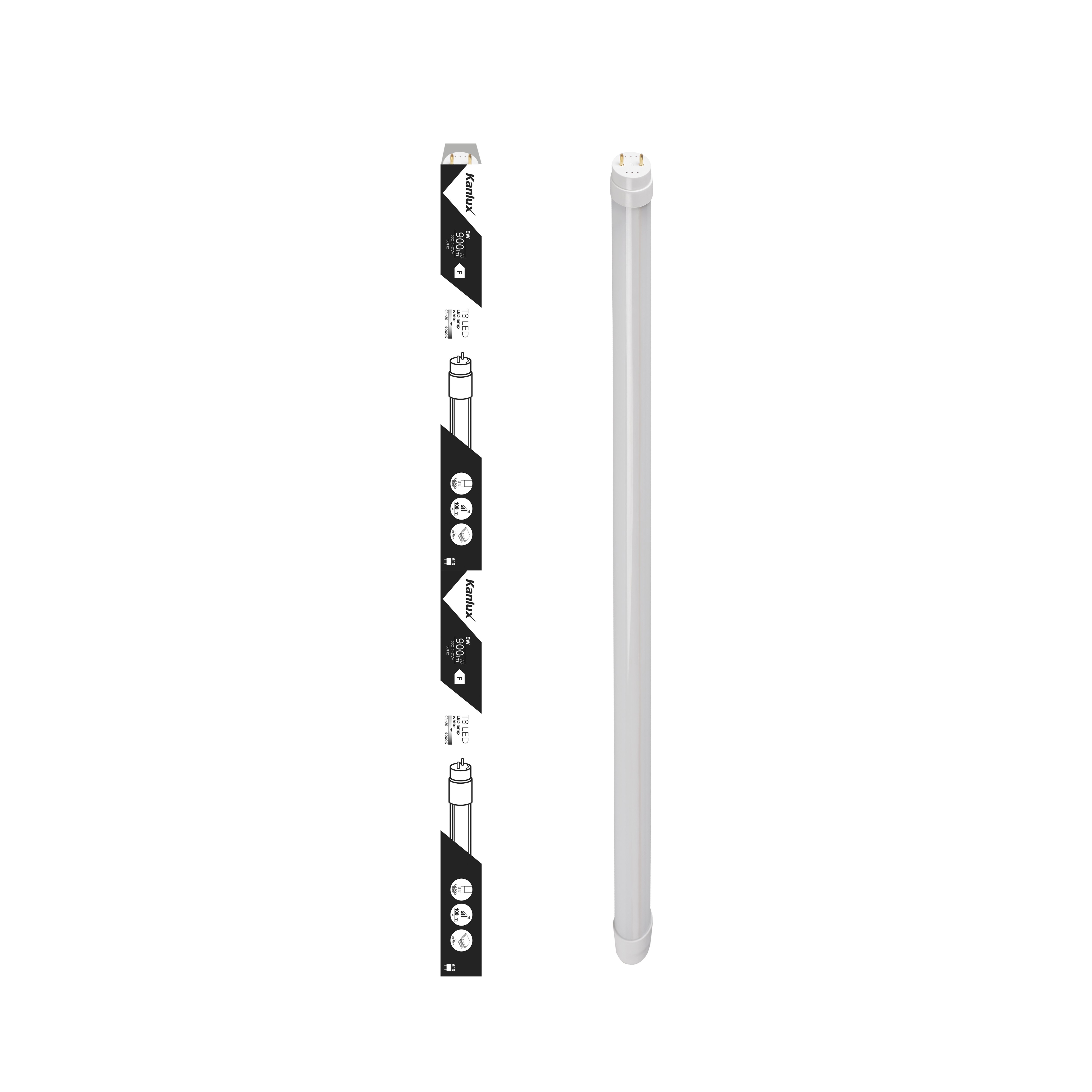Świetlówka LED LIN G13 9W 900 lm 60 cm Neutralna Biel