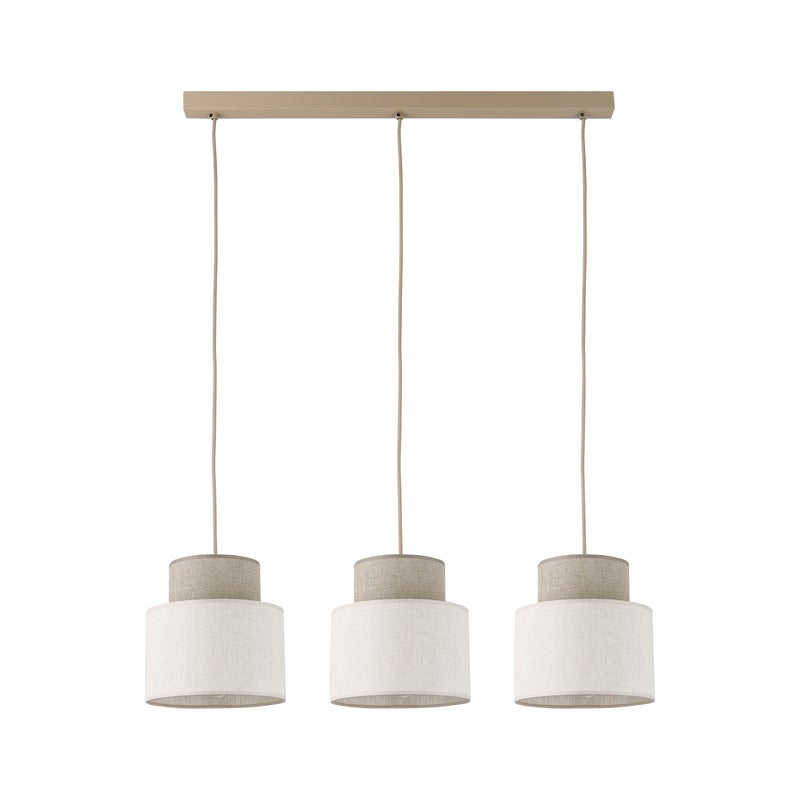 Lampa wisząca Sereno Sabia 3xE27 beżowo-biała Tk Lighting