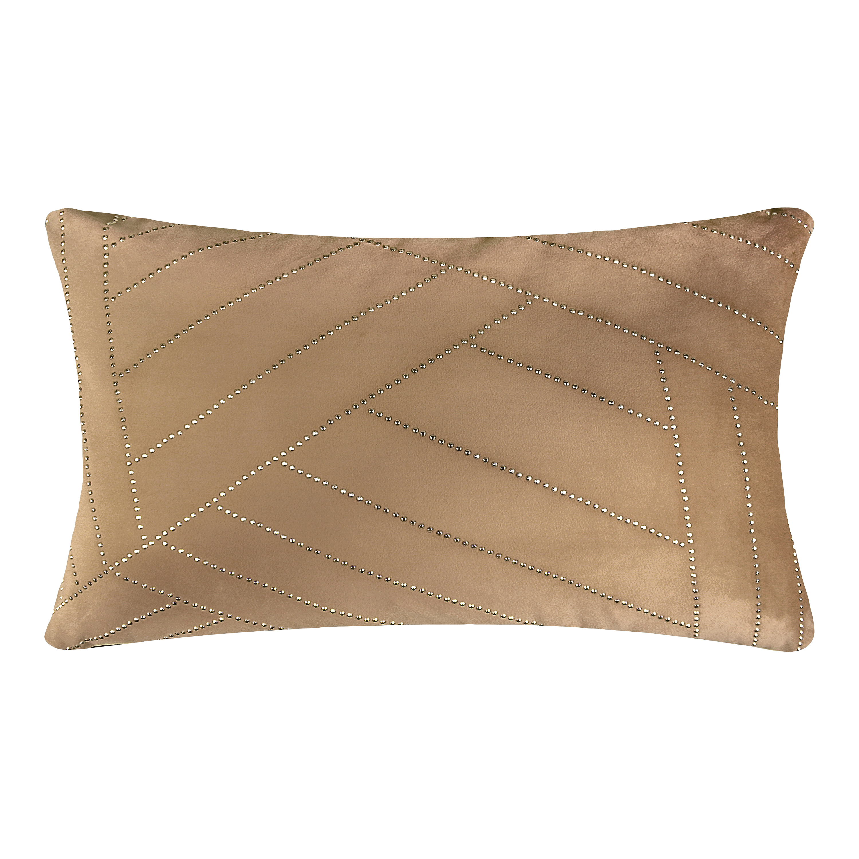 Poduszka dekoracyjna Velvet Glossy beżowa 50 x 30 cm