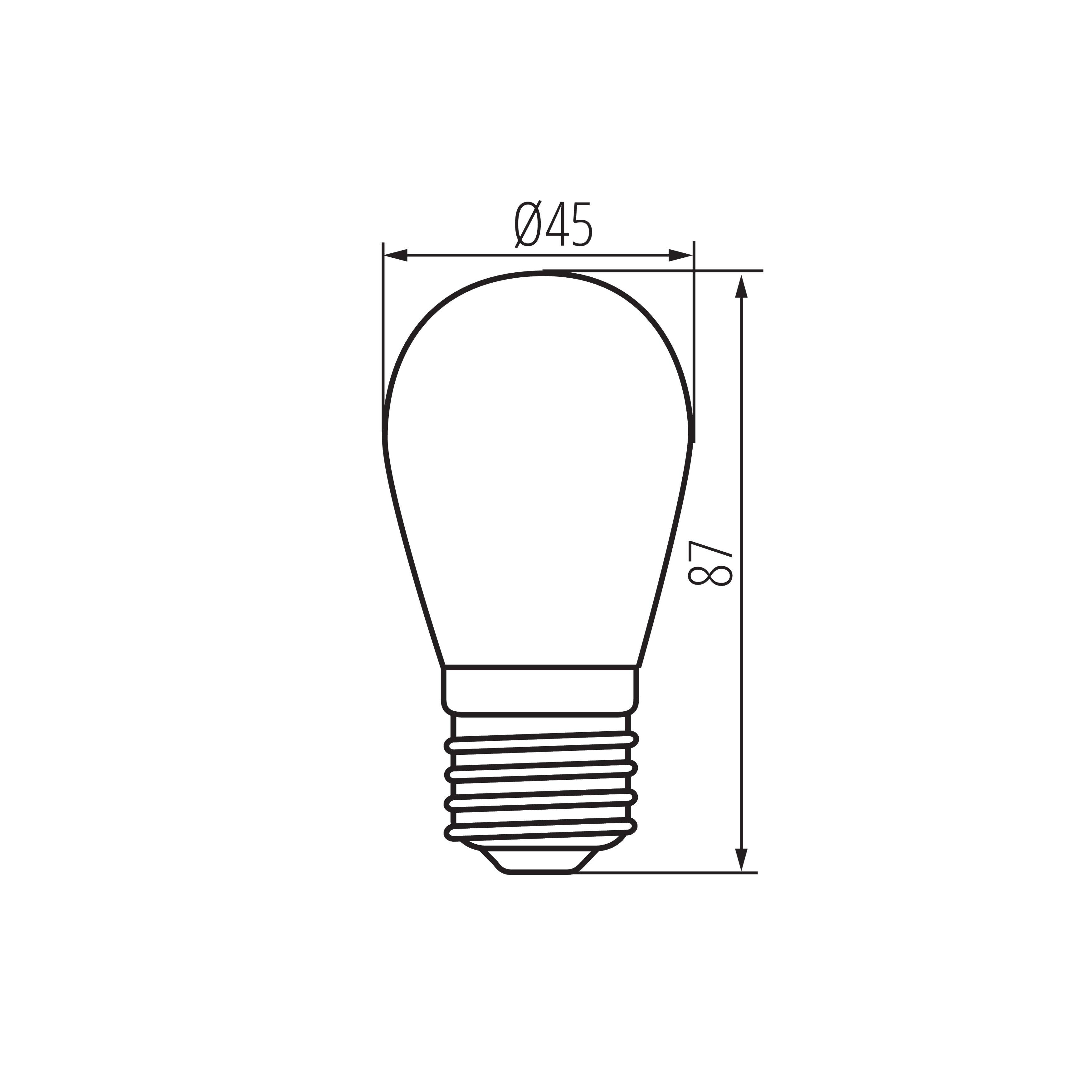 Żarówka LED E27 0,5 W 50 lm Neutralna biel Kanlux