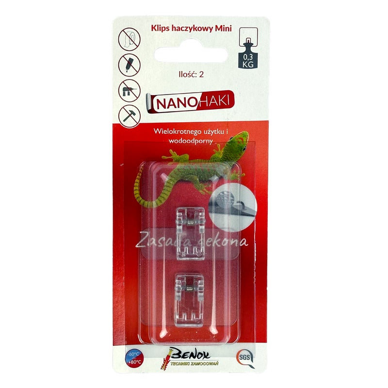 Haczyk samoprzylepny klips haczykowy mini 2szt. GMS12-11272 Benox
