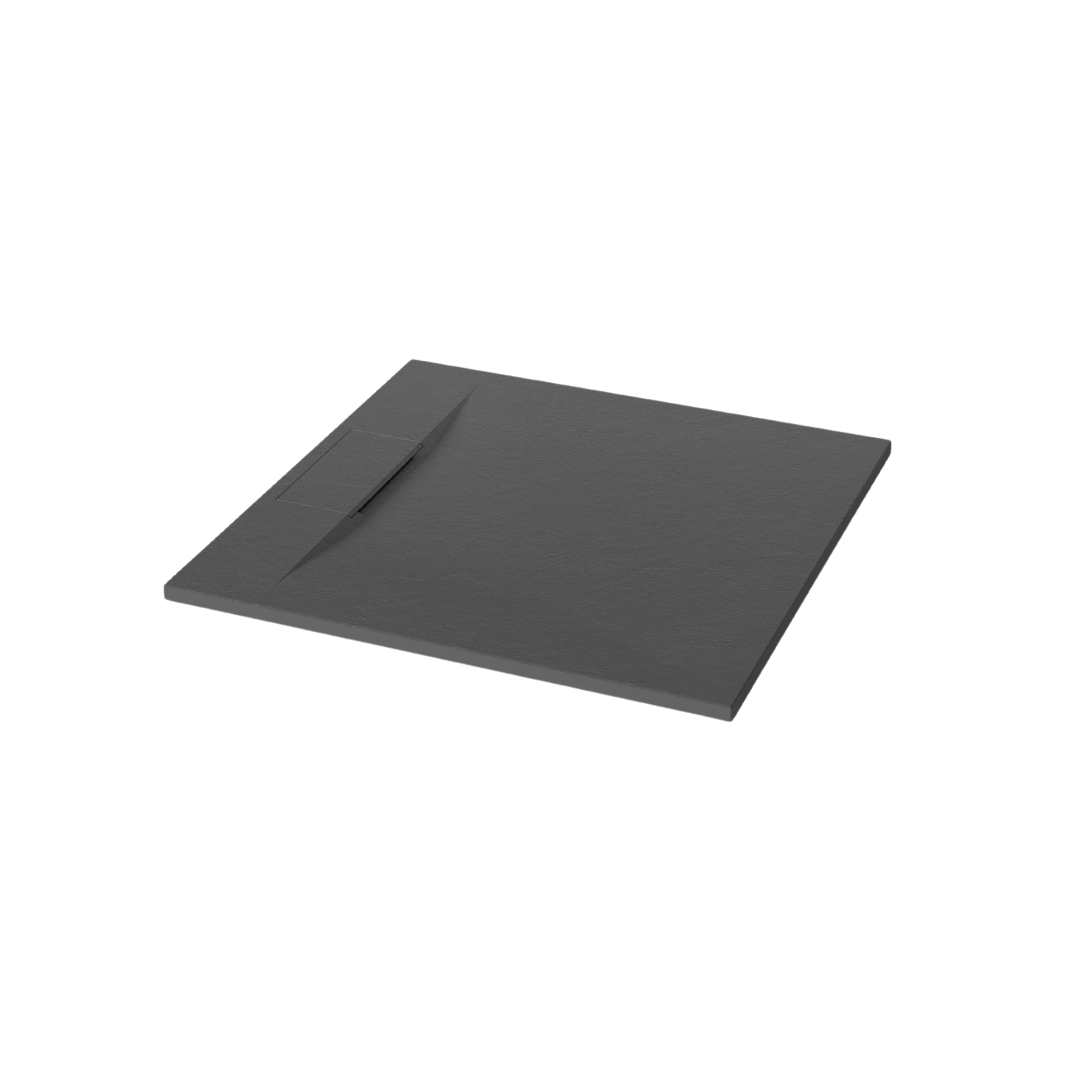 Brodzik do kabiny prysznicowej kwadratowy Alvero 80x80 cm czarny Invena